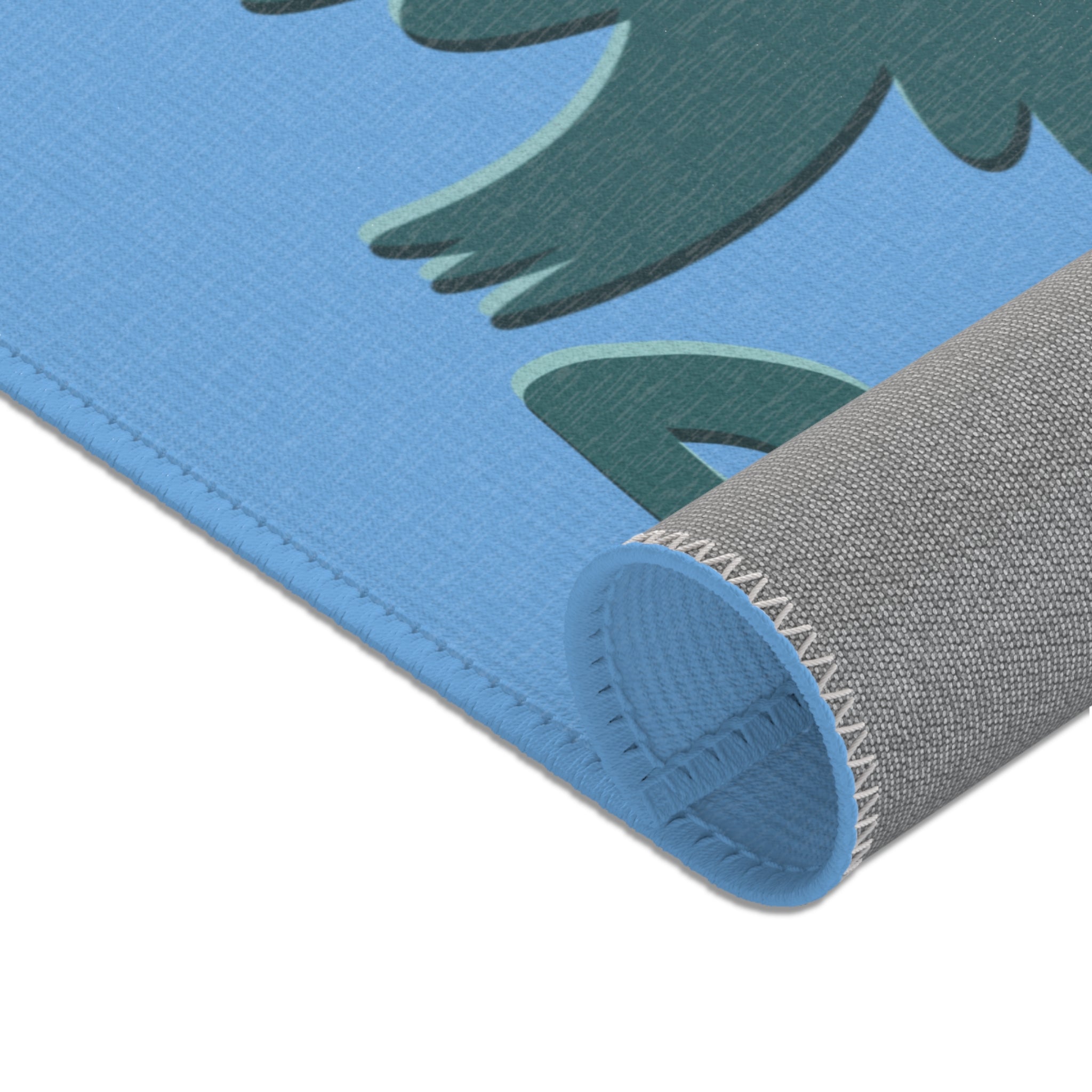 Peace Dove Area Rug — Green Olive Bird & Olive Branch Accent Mat