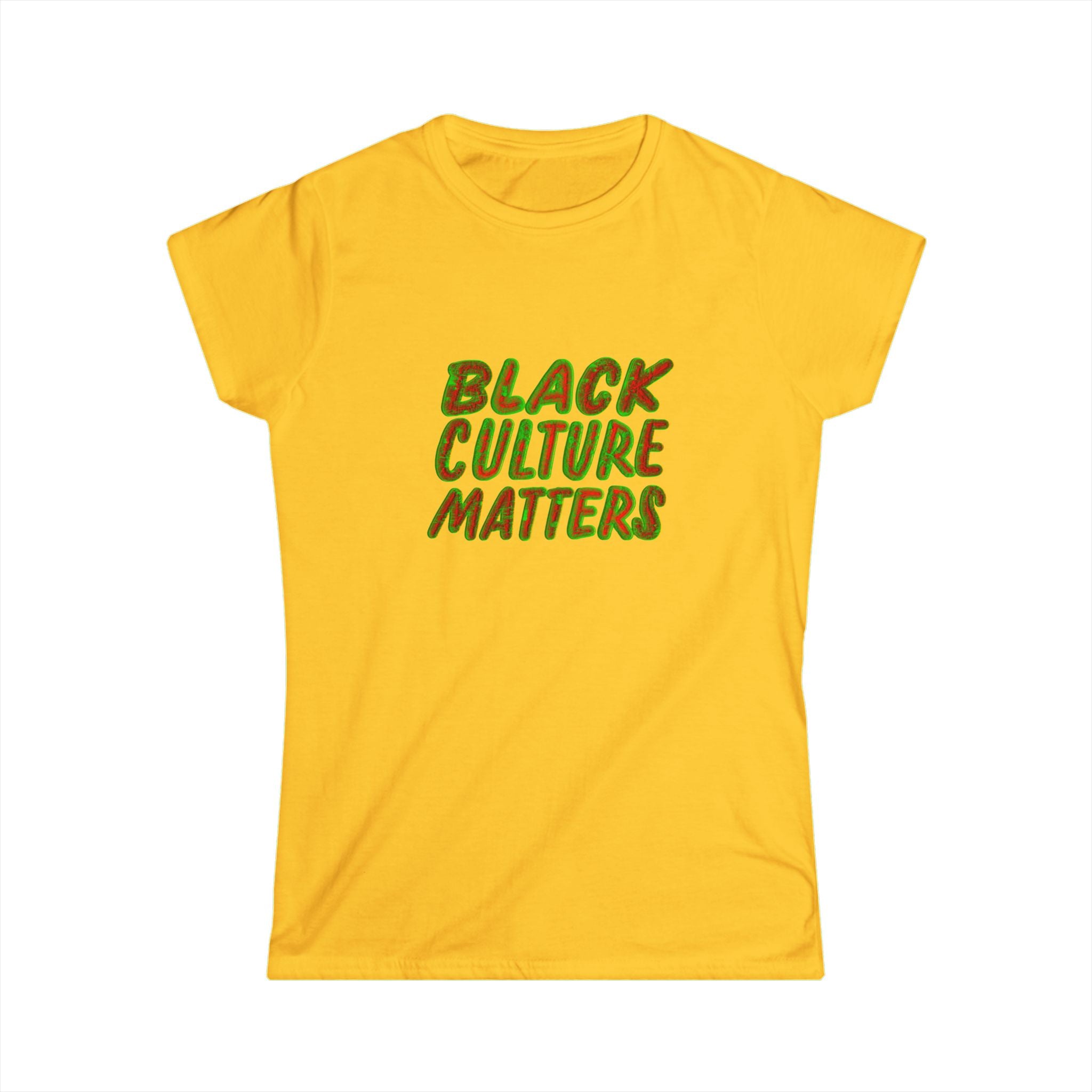 BLACK CULTURE MATTERS Women's Tee - Hand-Drawn and Hand-Lettered Design