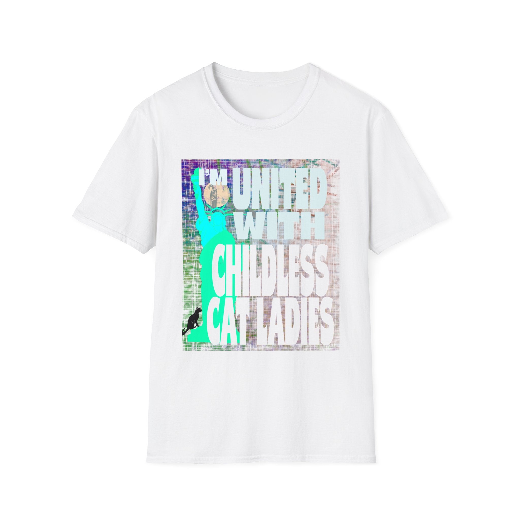 UNITED WITH CHILDLESS CAT LADIES Softstyle T-Shirt