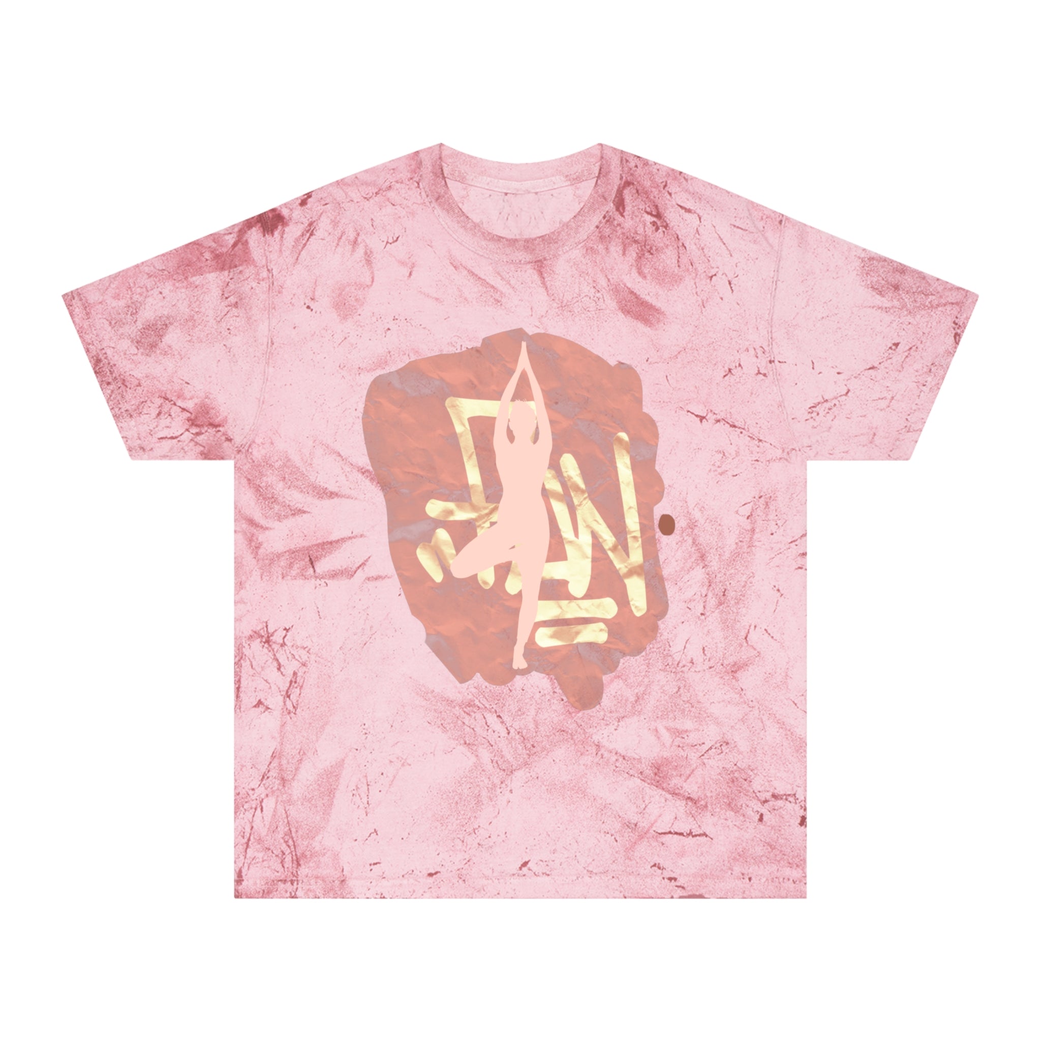 Color Blast Unisex Yoga T-Shirt - Vibrant Hand Drawn Art Tee