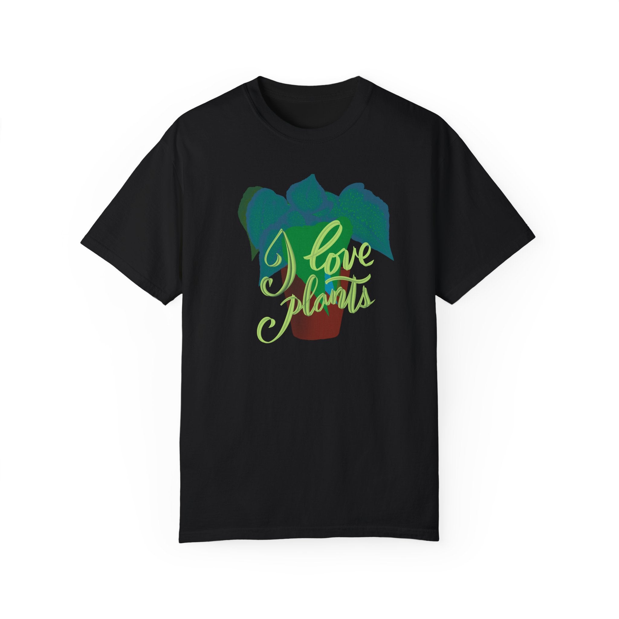 I LOVE PLANTS Unisex Garment-Dyed T-shirt