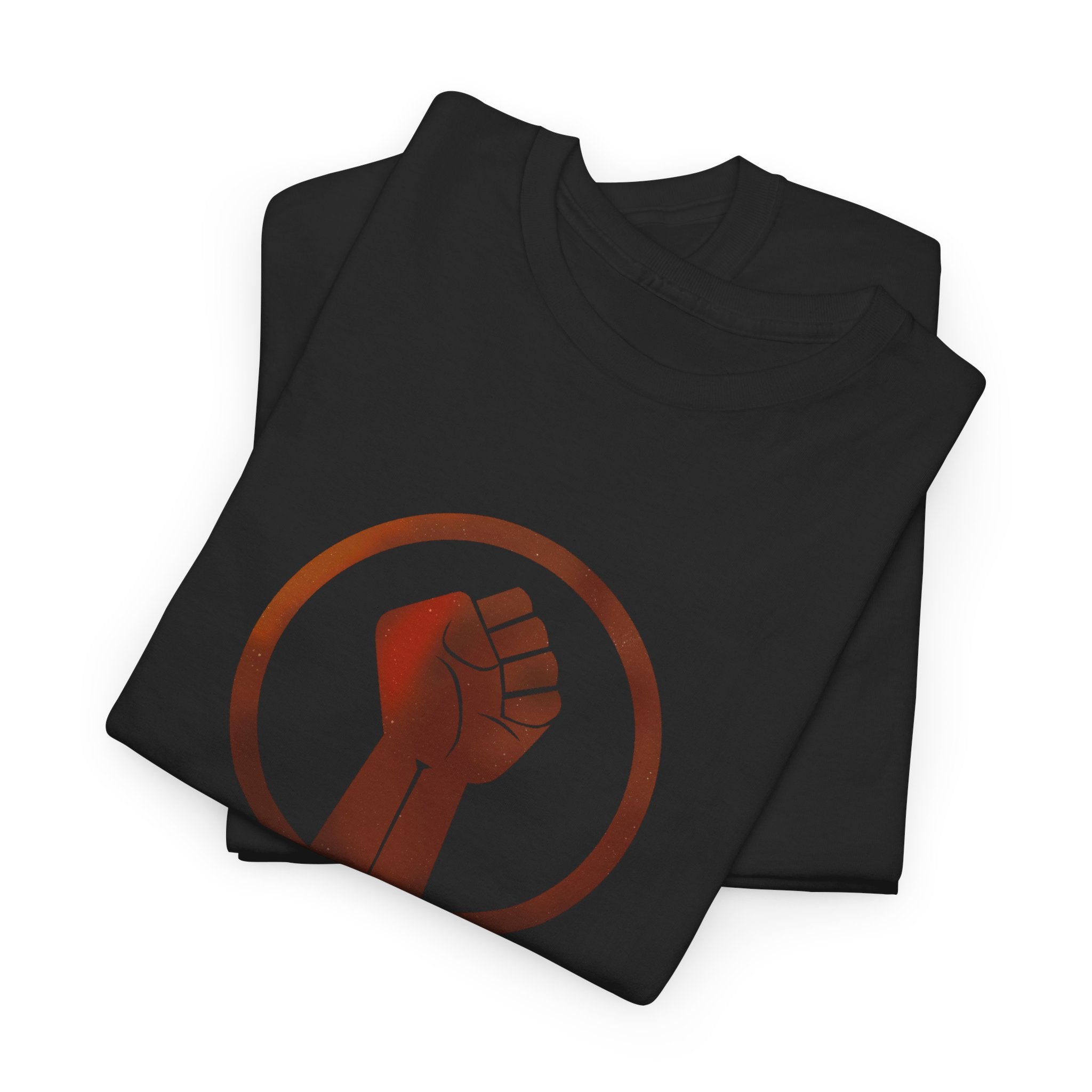 No Justice No Peace T-Shirt — Hand-drawn Raised Fist Protest Tee