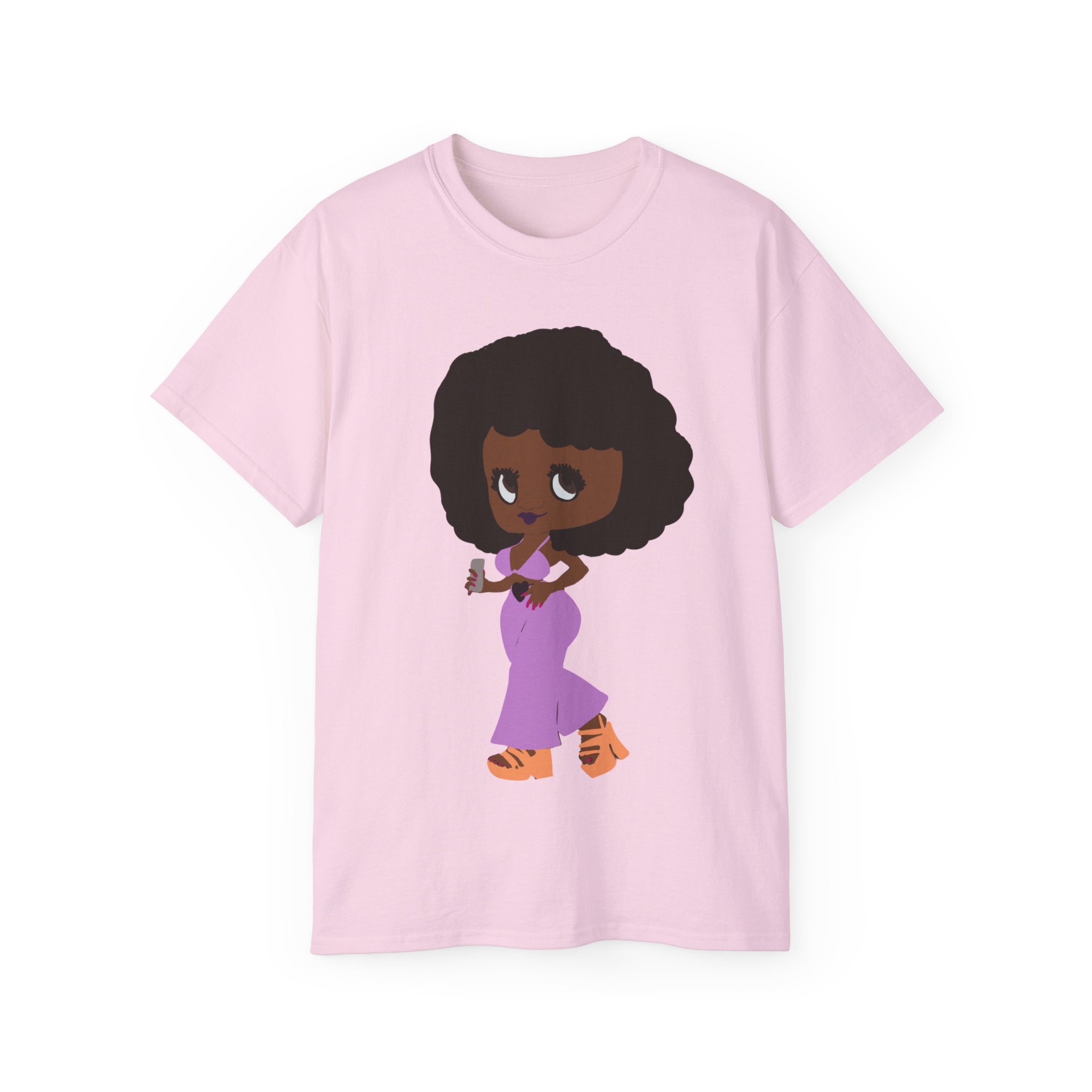 BETTINA WITH CELL PHONE Unisex Ultra Cotton Tee