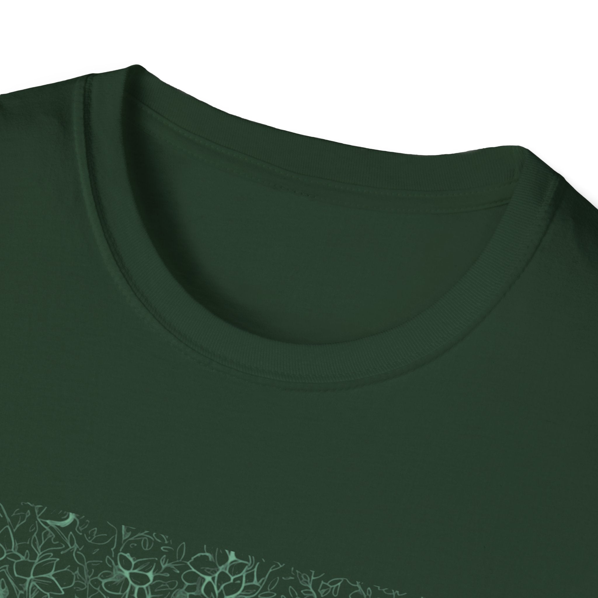 Nature-Inspired Unisex Softstyle T-Shirt - Tree Design, Eco-Friendly Apparel