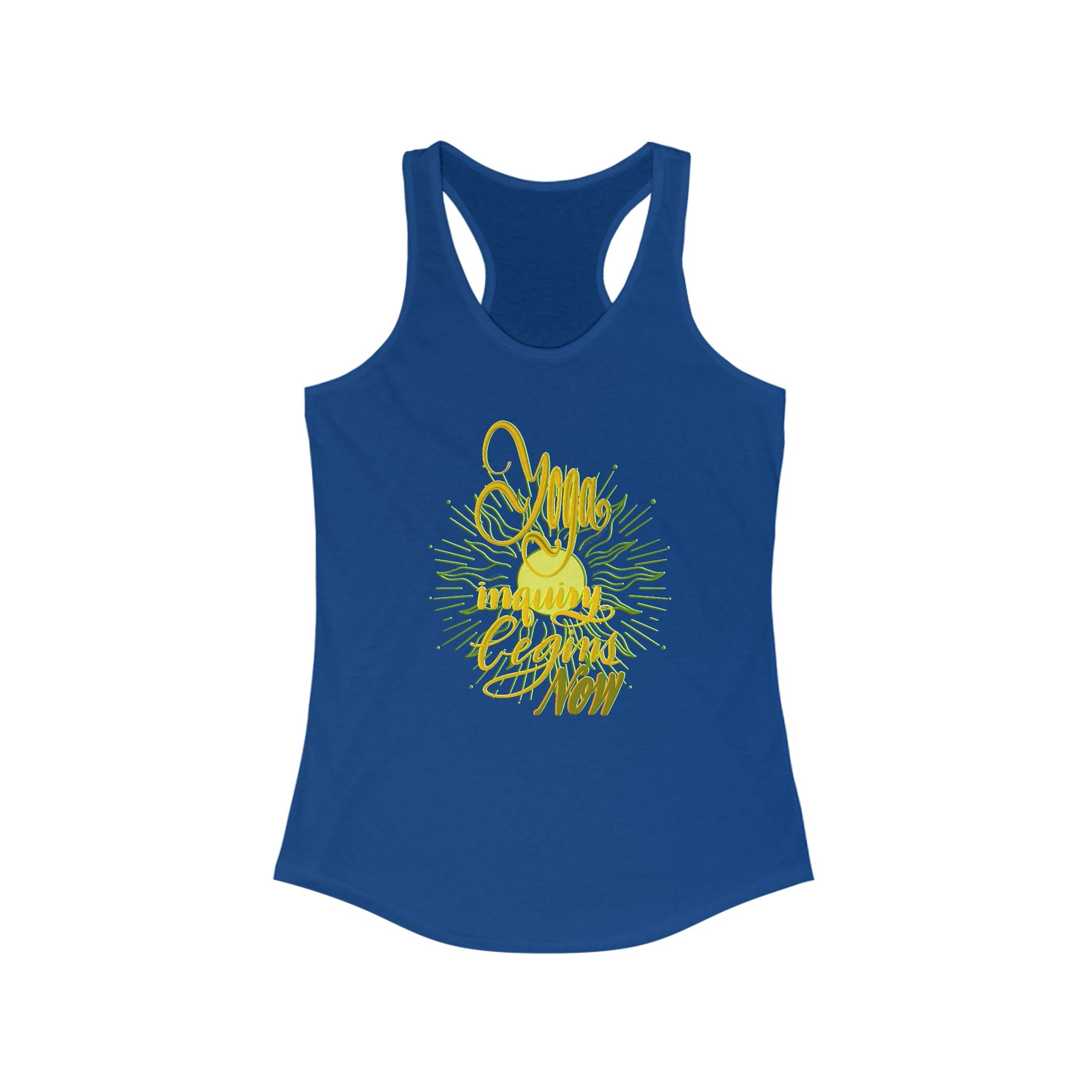 Yoga inquiry Women's Racerback Tank Top - Perfect for Active Lifestyles