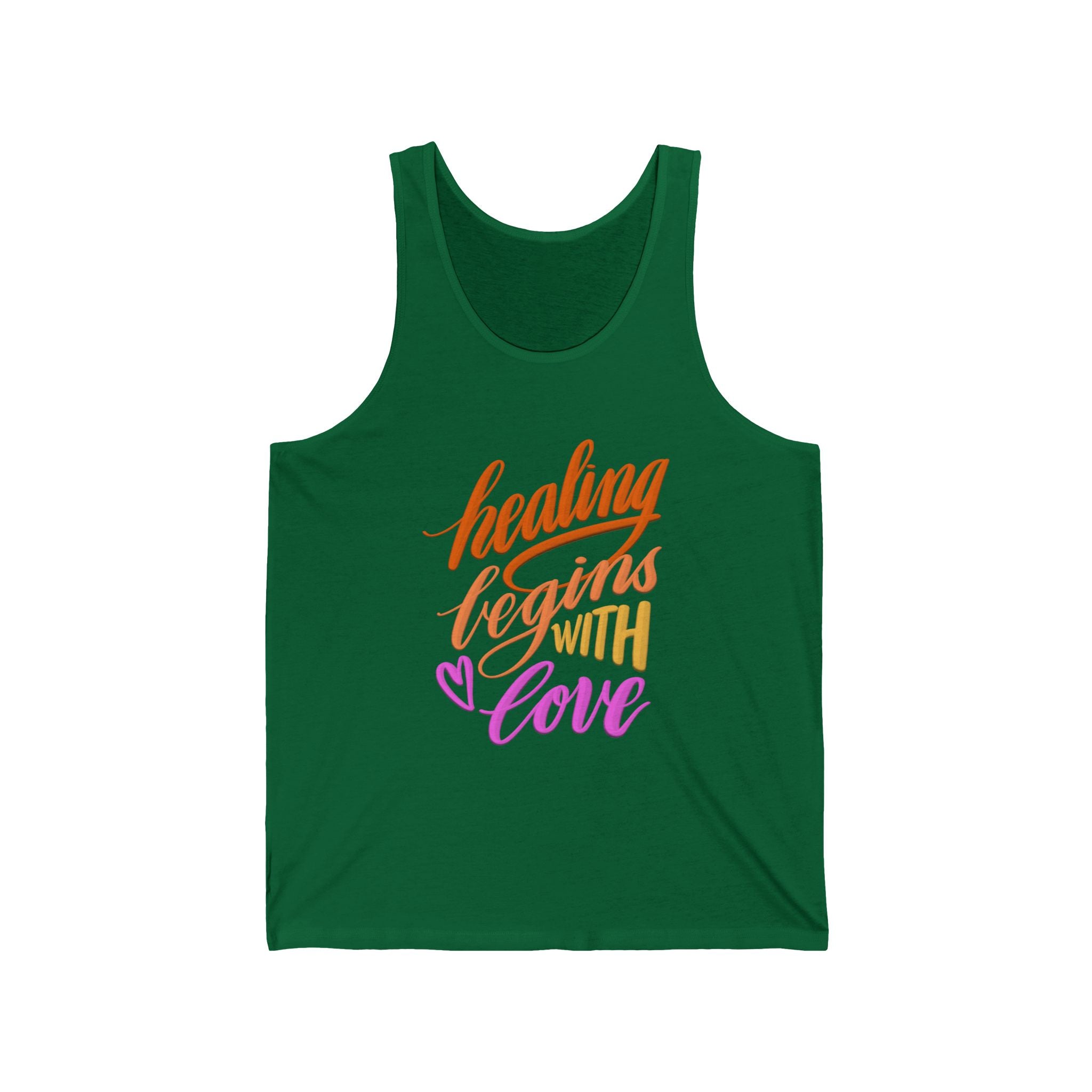 Healing Begins With Love Tank Top — Inspirational Quote Women’s Tank