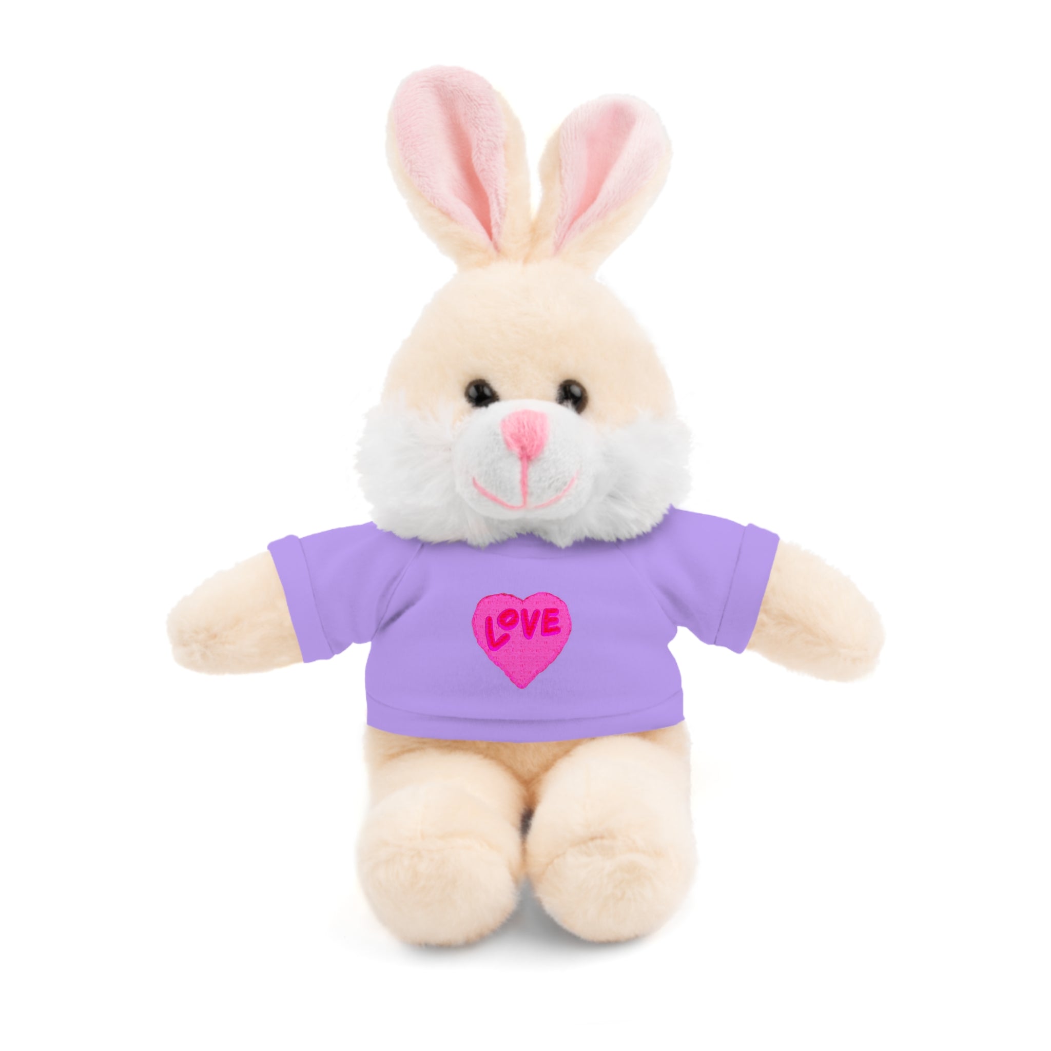 Love Bear Stuffed Animal in Custom Tee - Perfect Gift for Kids and Occasions
