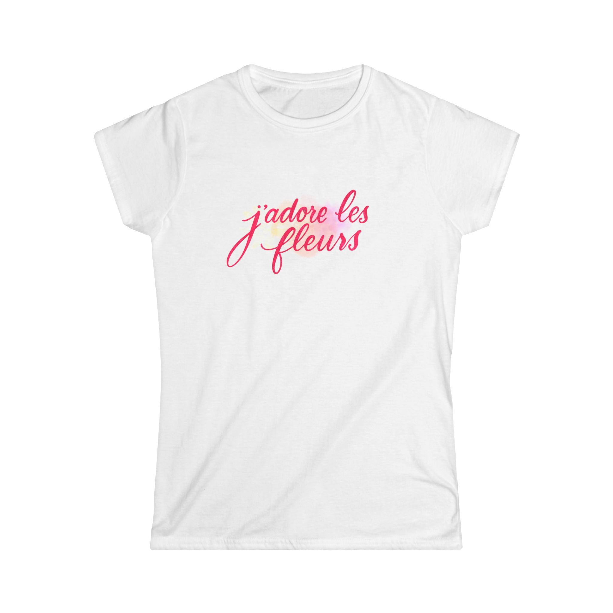 Floral Love Women's Tee, Cute Graphic Shirt, Casual Chic Top, Spring Fashion, Gift for Flower Lovers