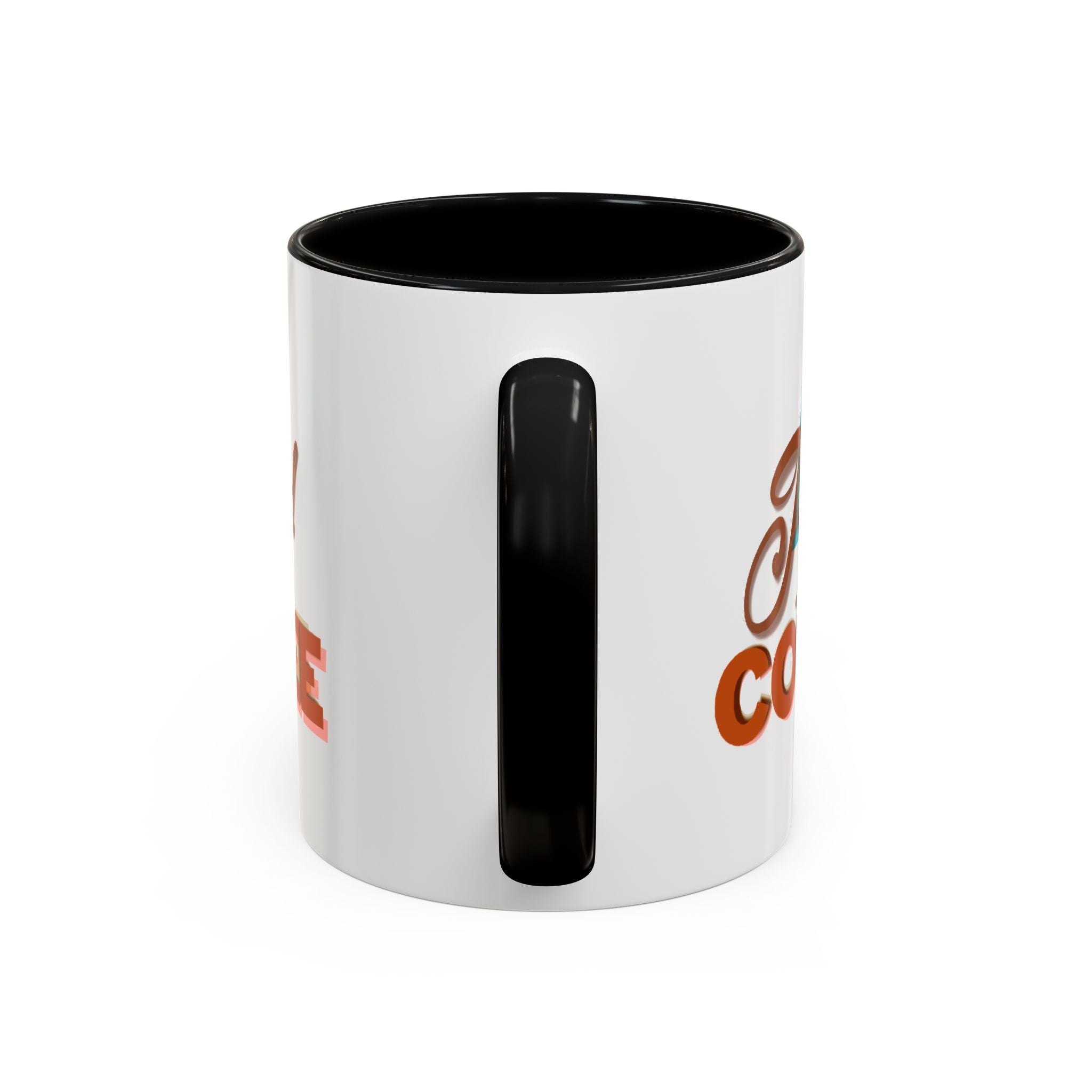 POWERED BY COFFEE Accent Coffee Mug (11 oz)