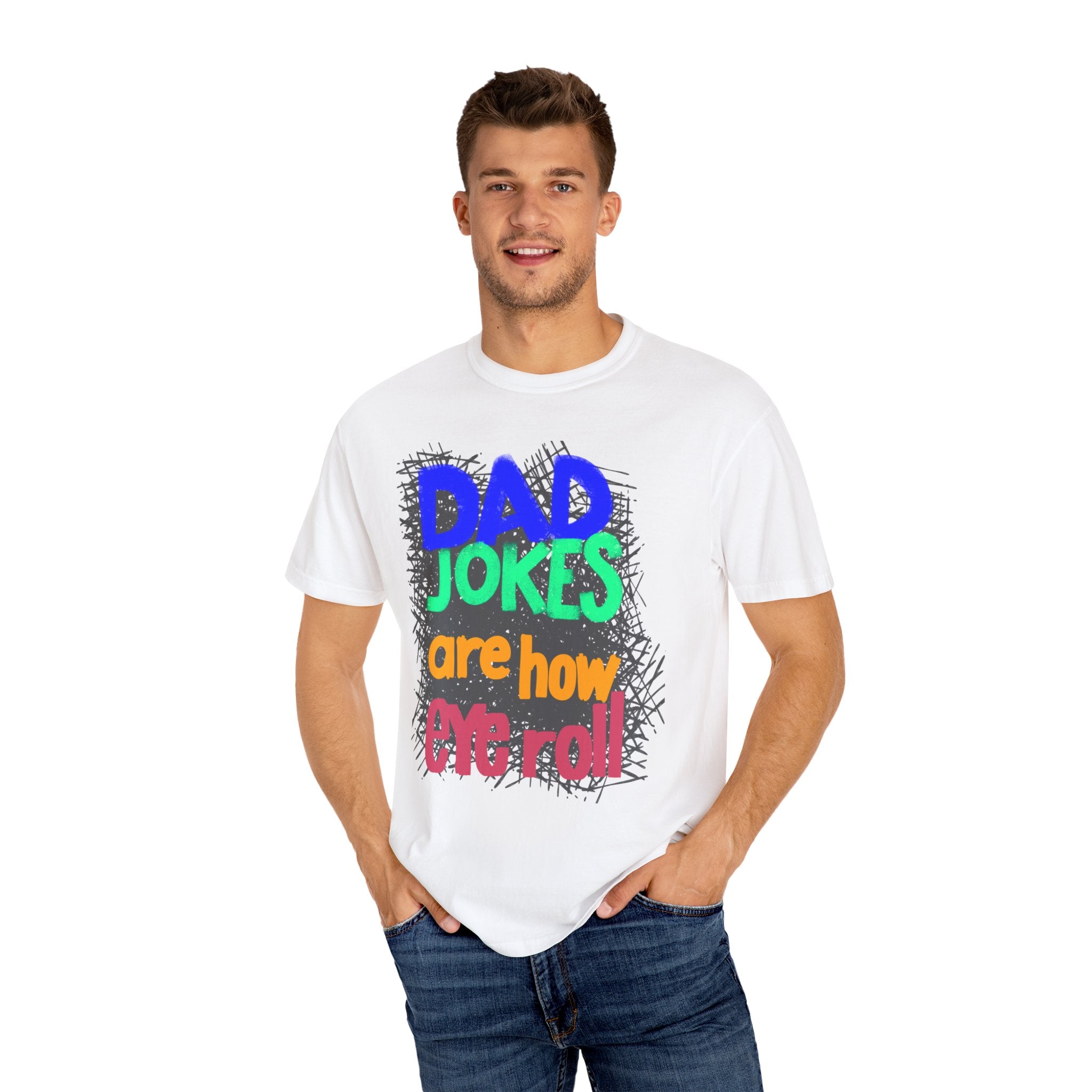 DAD JOKES Unisex Garment-Dyed T-shirt