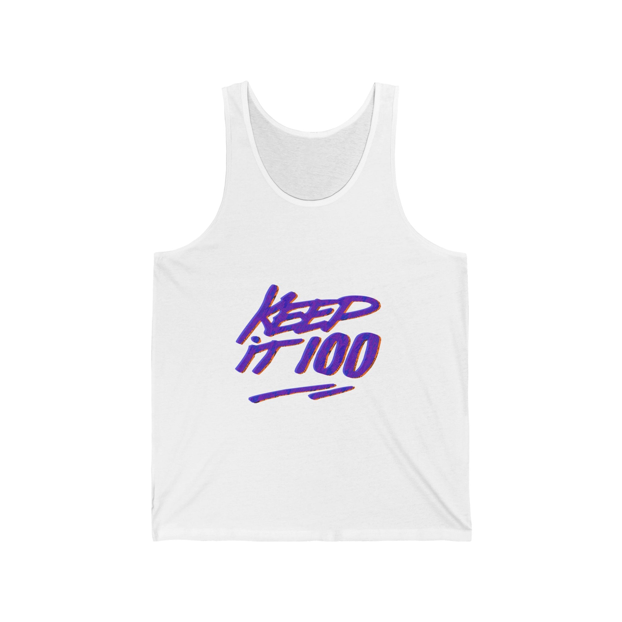 Keep It 100 Unisex Jersey Tank - Casual Summer Tee