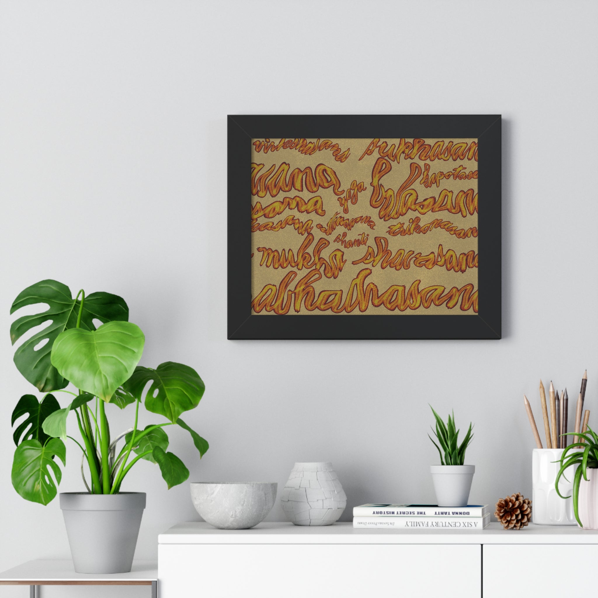 YOGA Framed Horizontal Poster