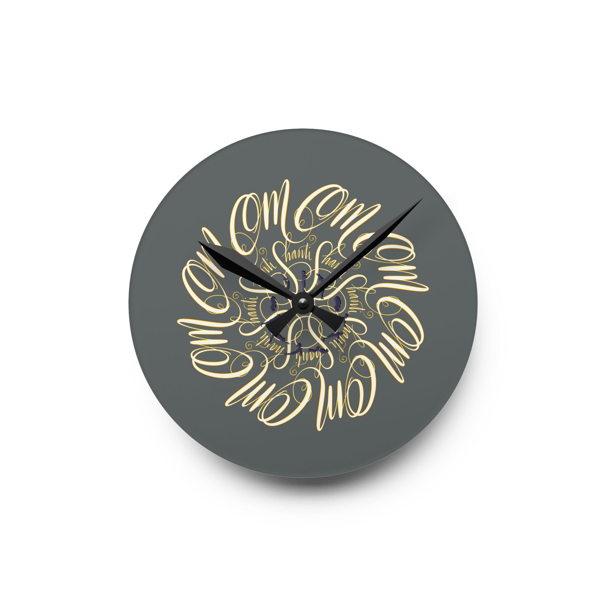 OM SHANTI SUN SALUTATION clock