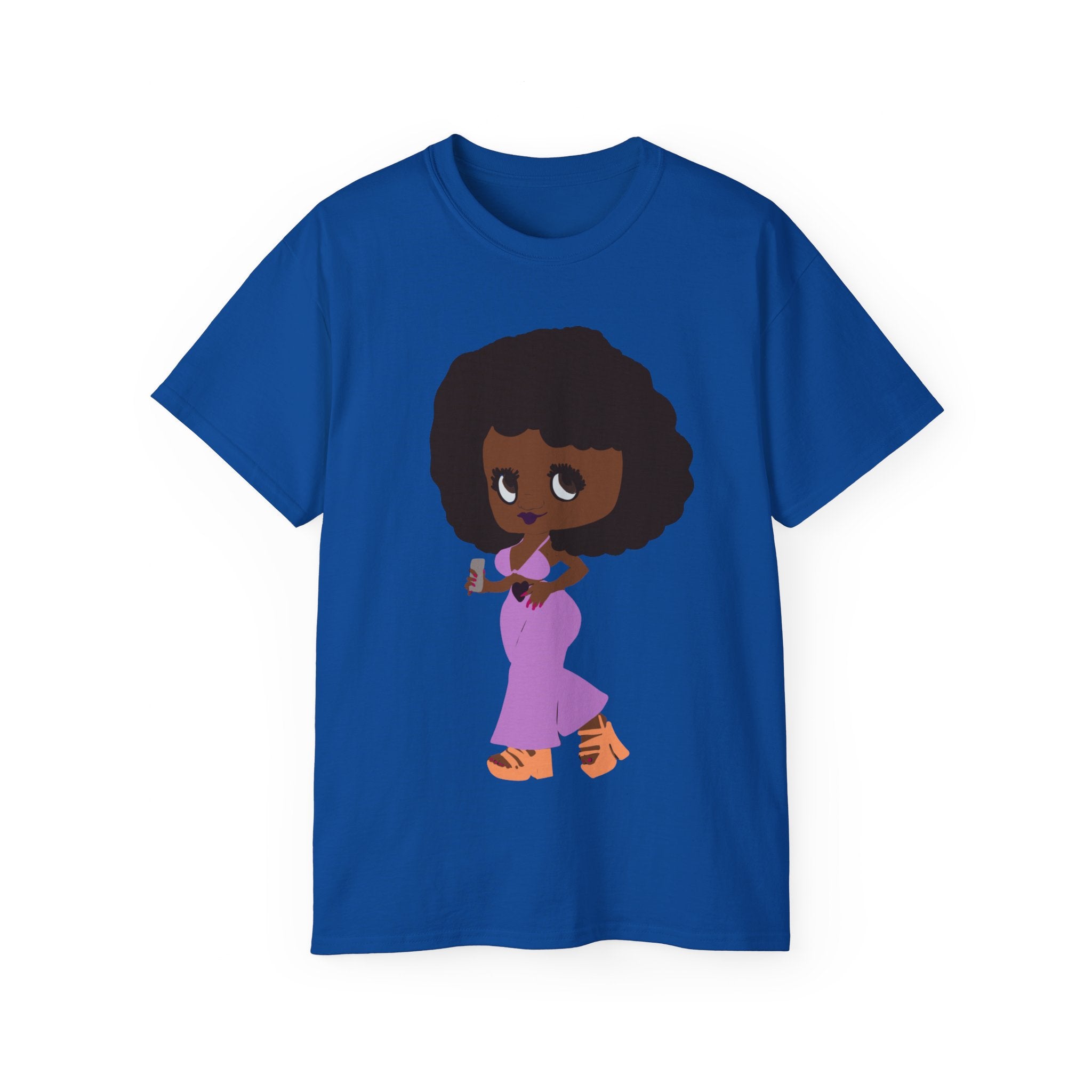 BETTINA WITH CELL PHONE Unisex Ultra Cotton Tee