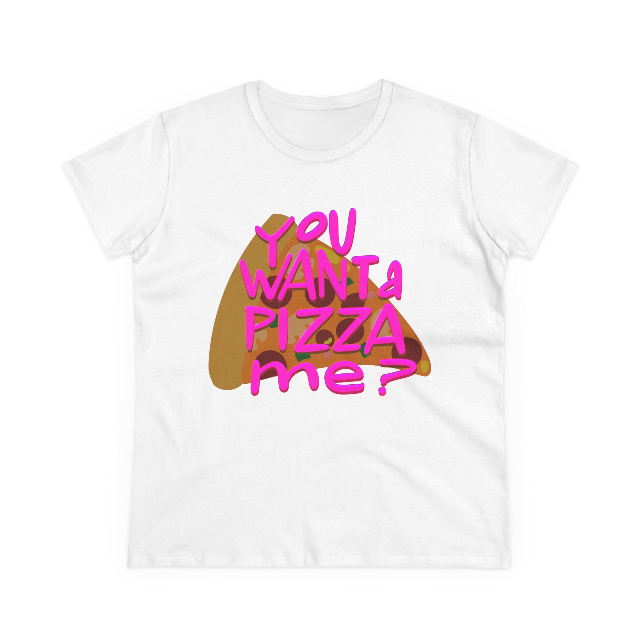 Pizza Quote Tee - Casual Cotton Shirt