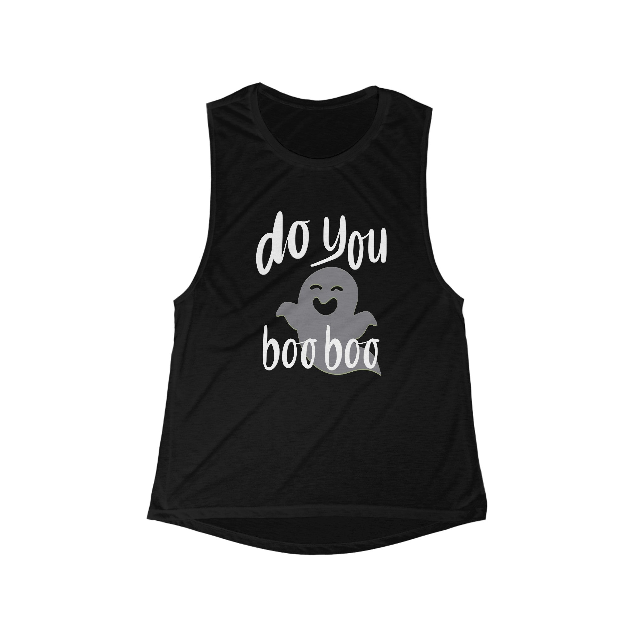 DO YOU BOO BOO Women's Flowy Scoop Muscle Tank