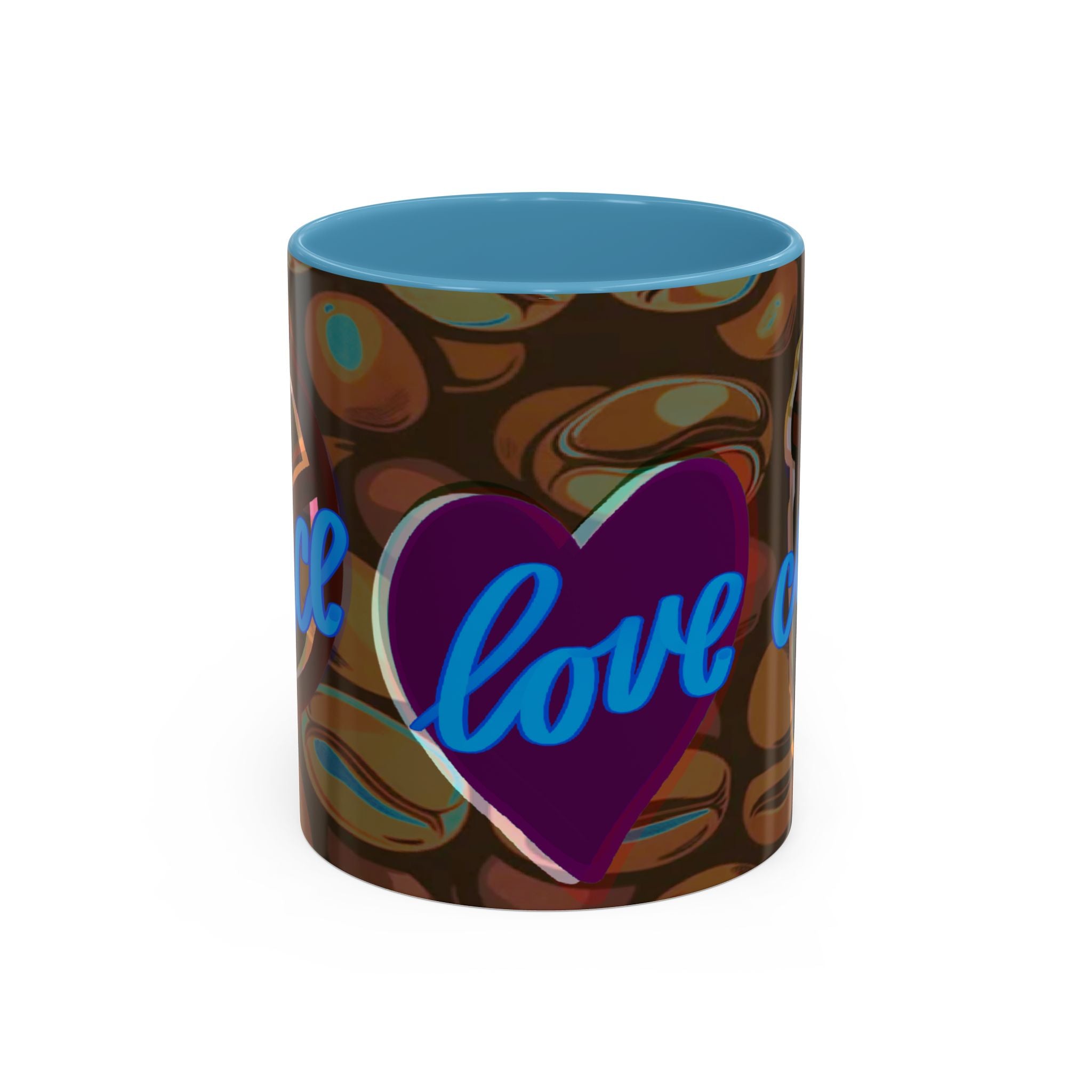 PEACE LOVE COFFEE Accent Coffee Mug (11 oz)