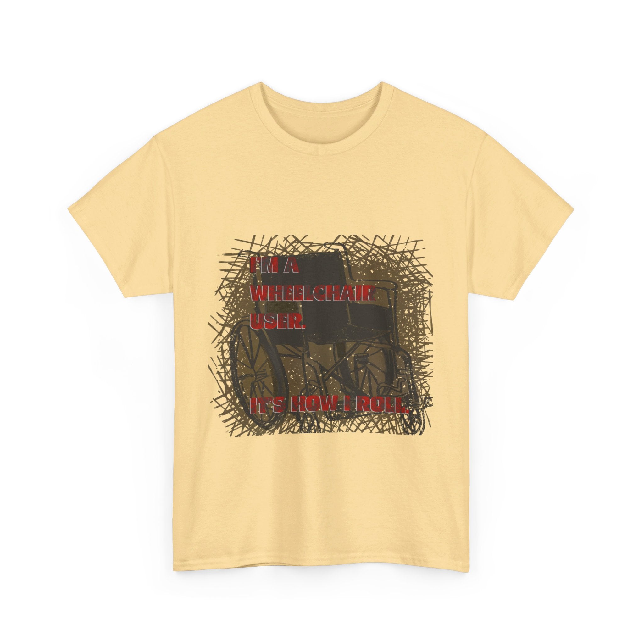 WHEELCHAIR USERS Unisex Heavy Cotton Tee