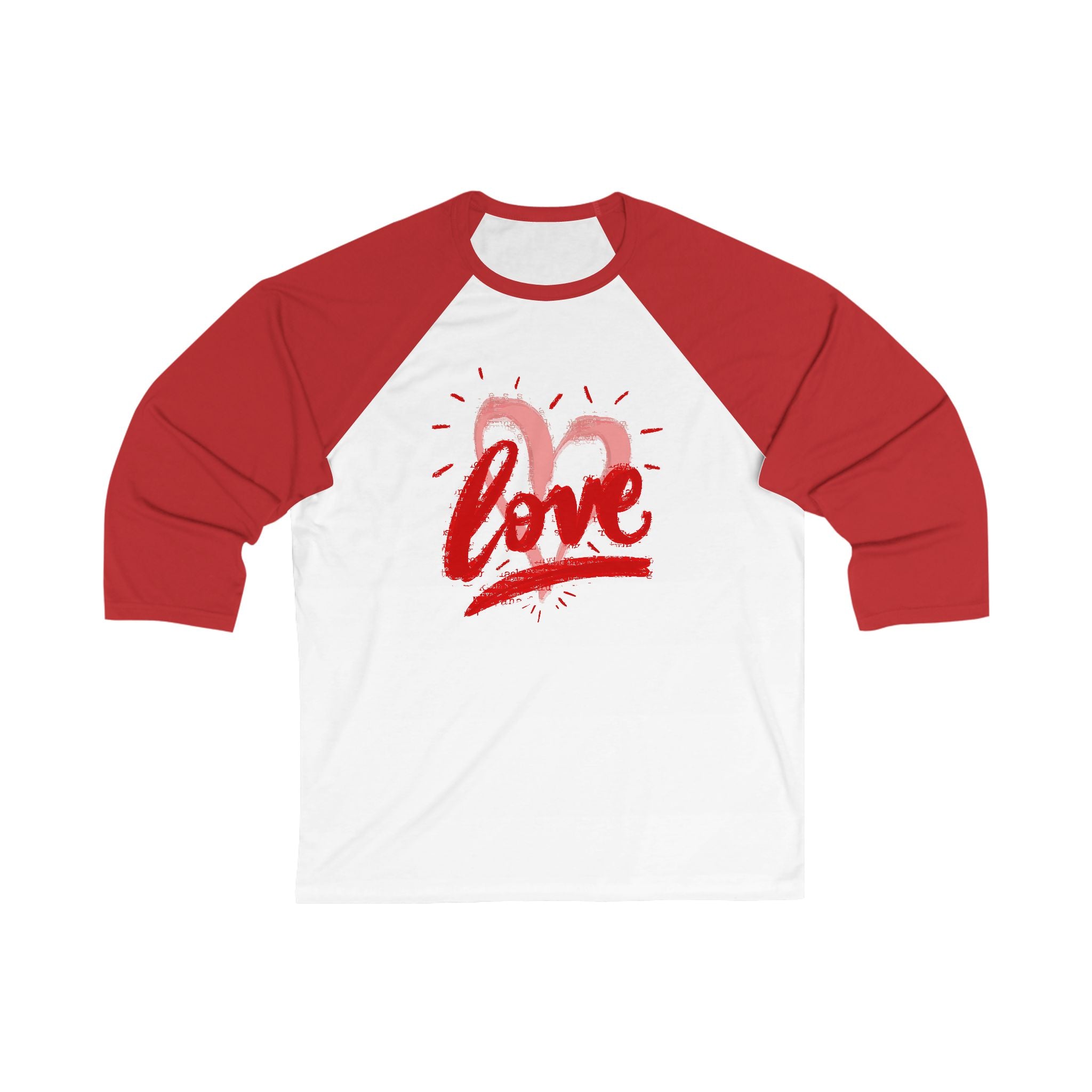 Love Baseball Tee Unisex 3/4 Sleeve Shirt