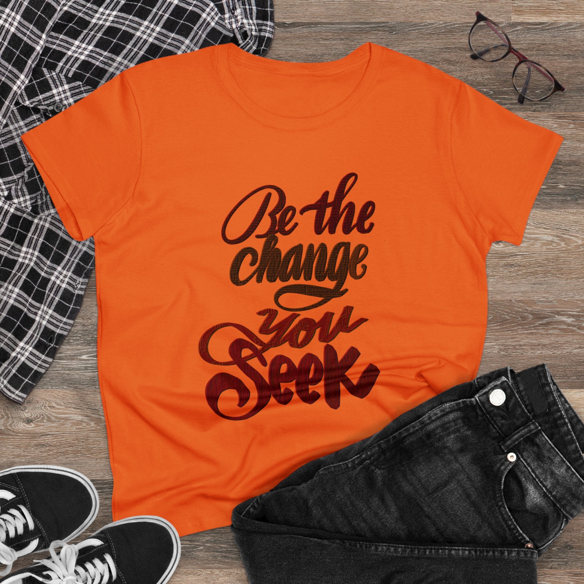 BE THE CHANGE Midweight Cotton Tee