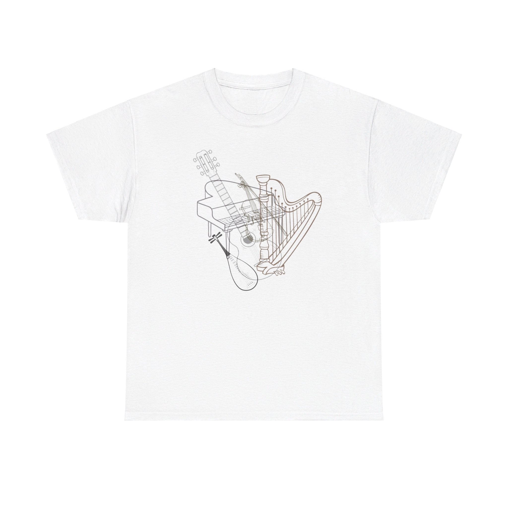 STRINGED INSTRUMENTS Unisex Heavy Cotton Tee