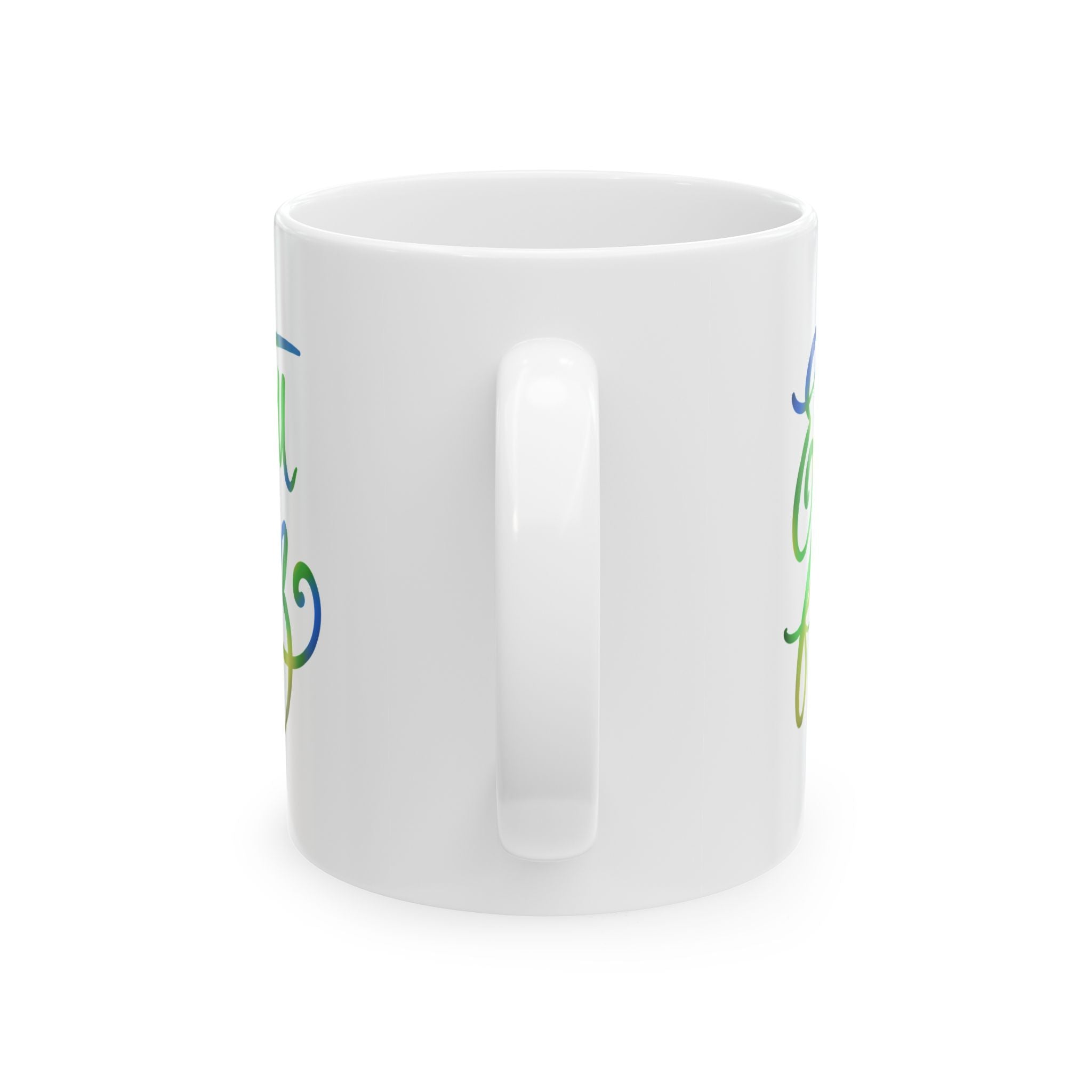 ESTOU FELIZ Ceramic Mug, (11oz,)