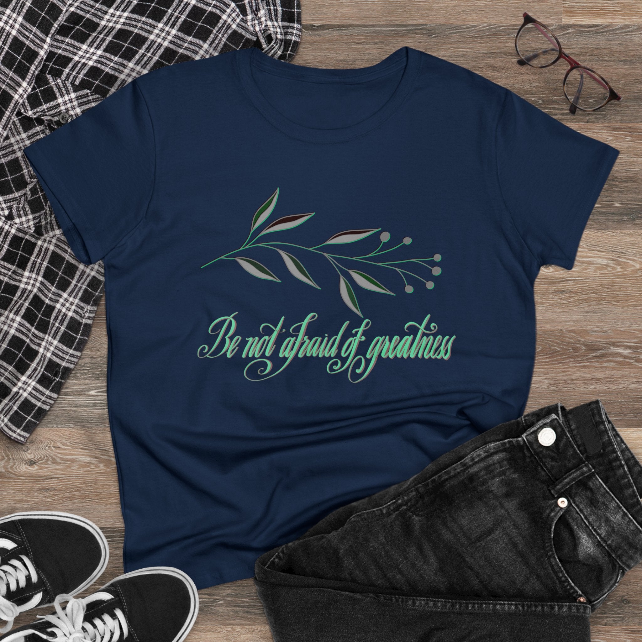 BE NOT AFRAID QUOTABLE SHAKESPEARE Cotton Tee