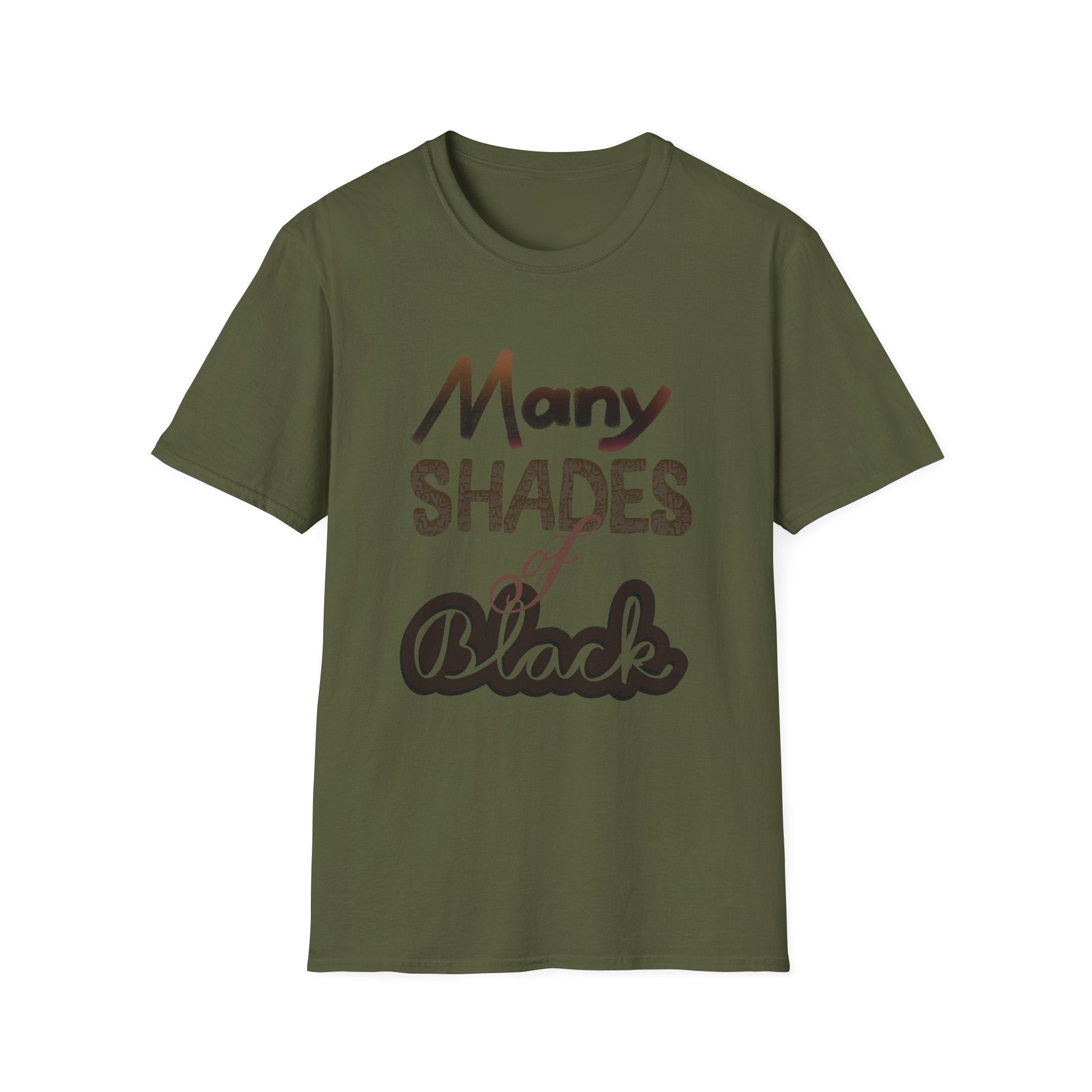 MANY SHADES OF BLACK Unisex Softstyle T-Shirt