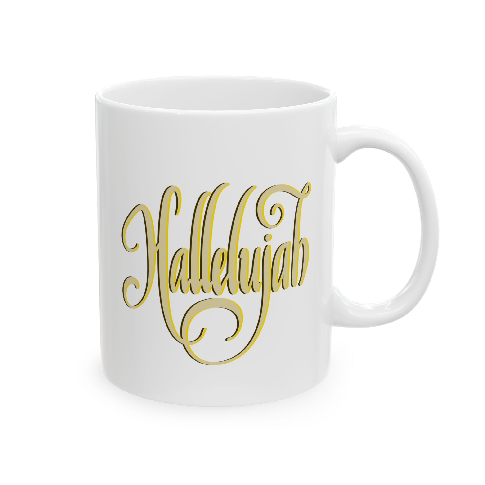 HALLELUJAH Ceramic Mug, 11oz