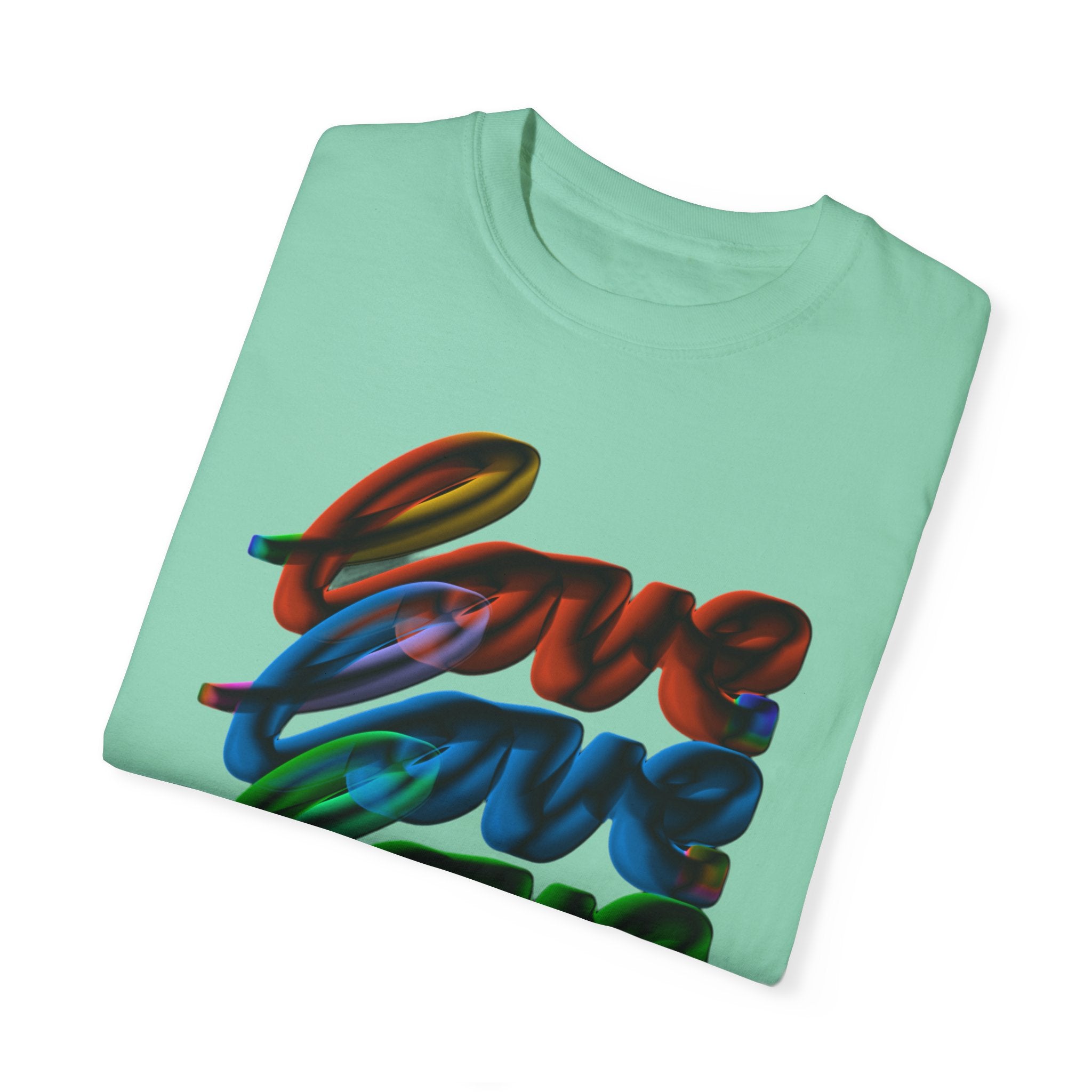 LOVE MULTI Unisex Garment-Dyed T-shirt