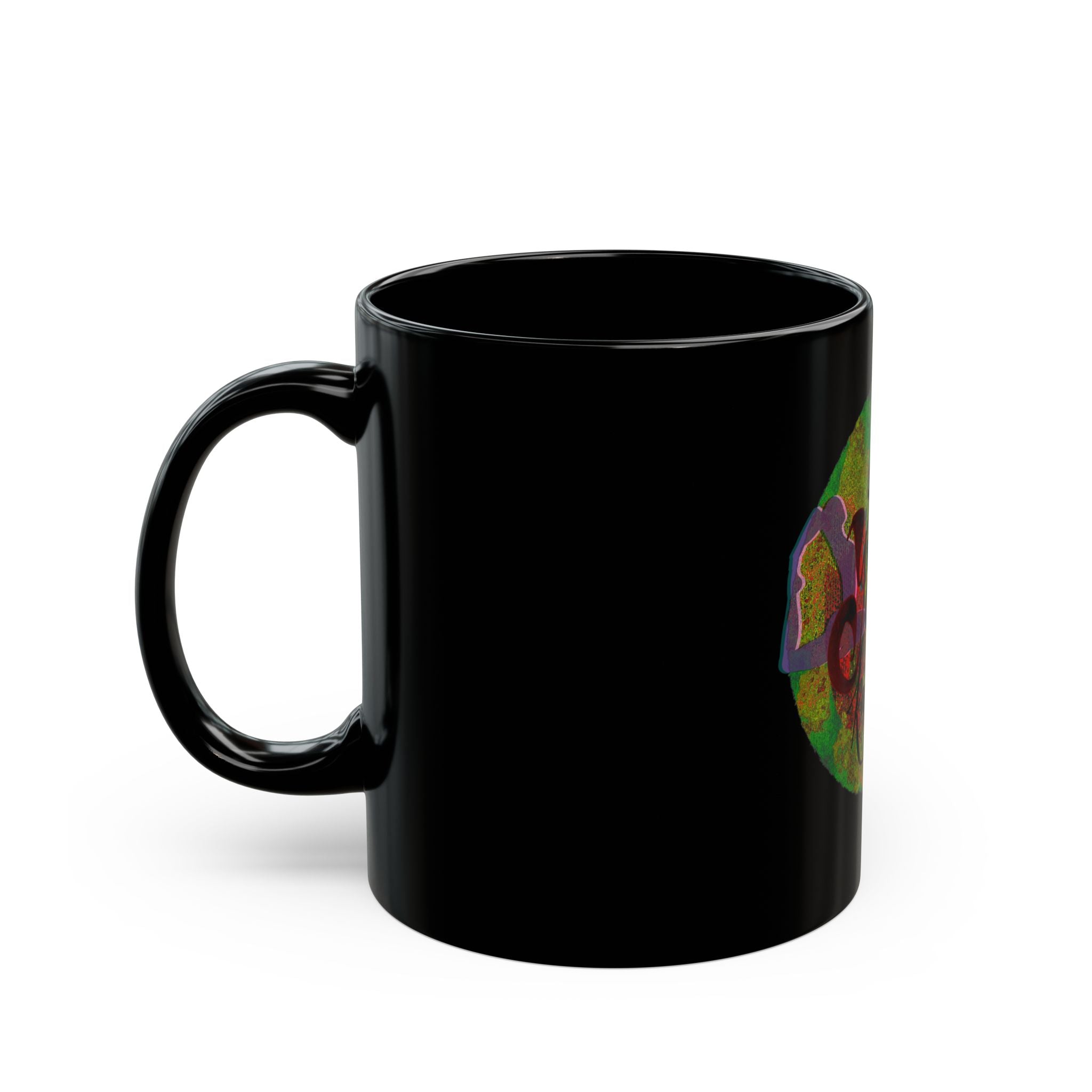 YOGA KEEPS ME IN SHAPES Black Mug (11oz)