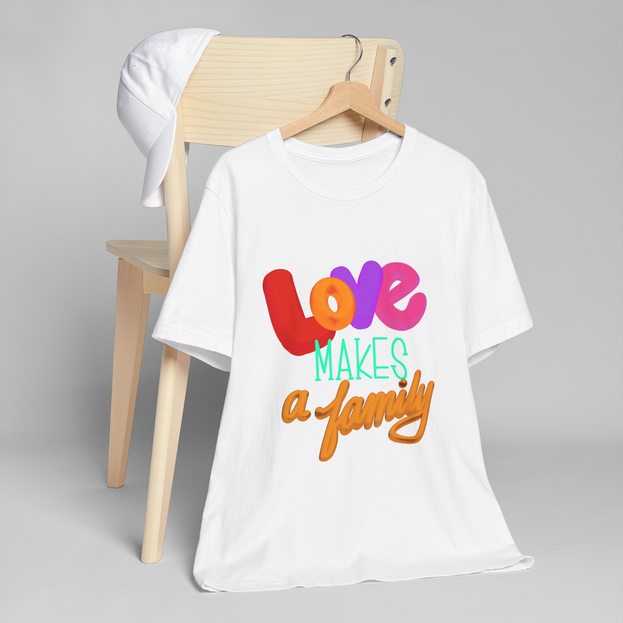 LOVE MAKES A FAMILY Unisex Jersey T-Shirt