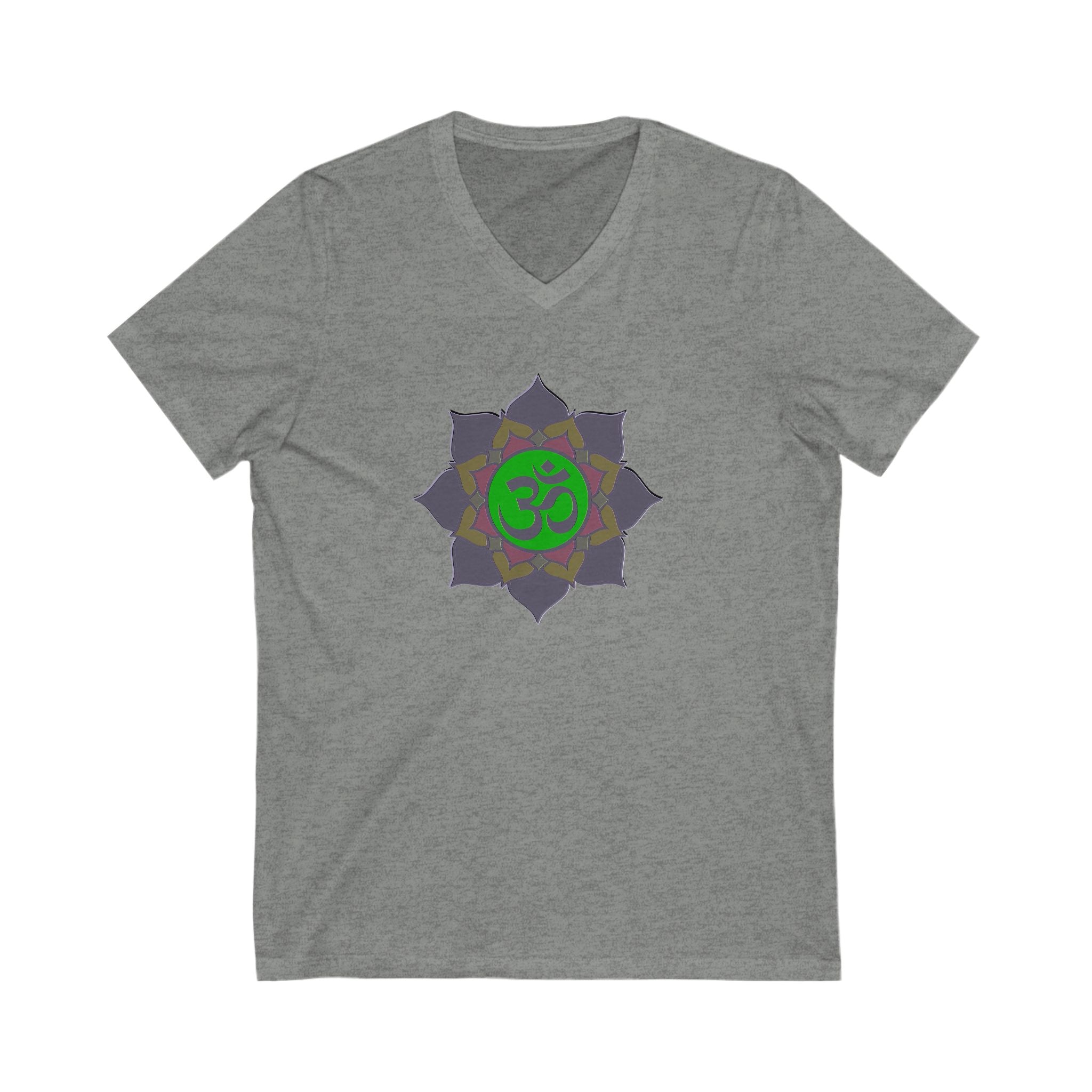 Om Symbol Unisex V-Neck Tee - Spiritual Yoga Shirt for Mindfulness
