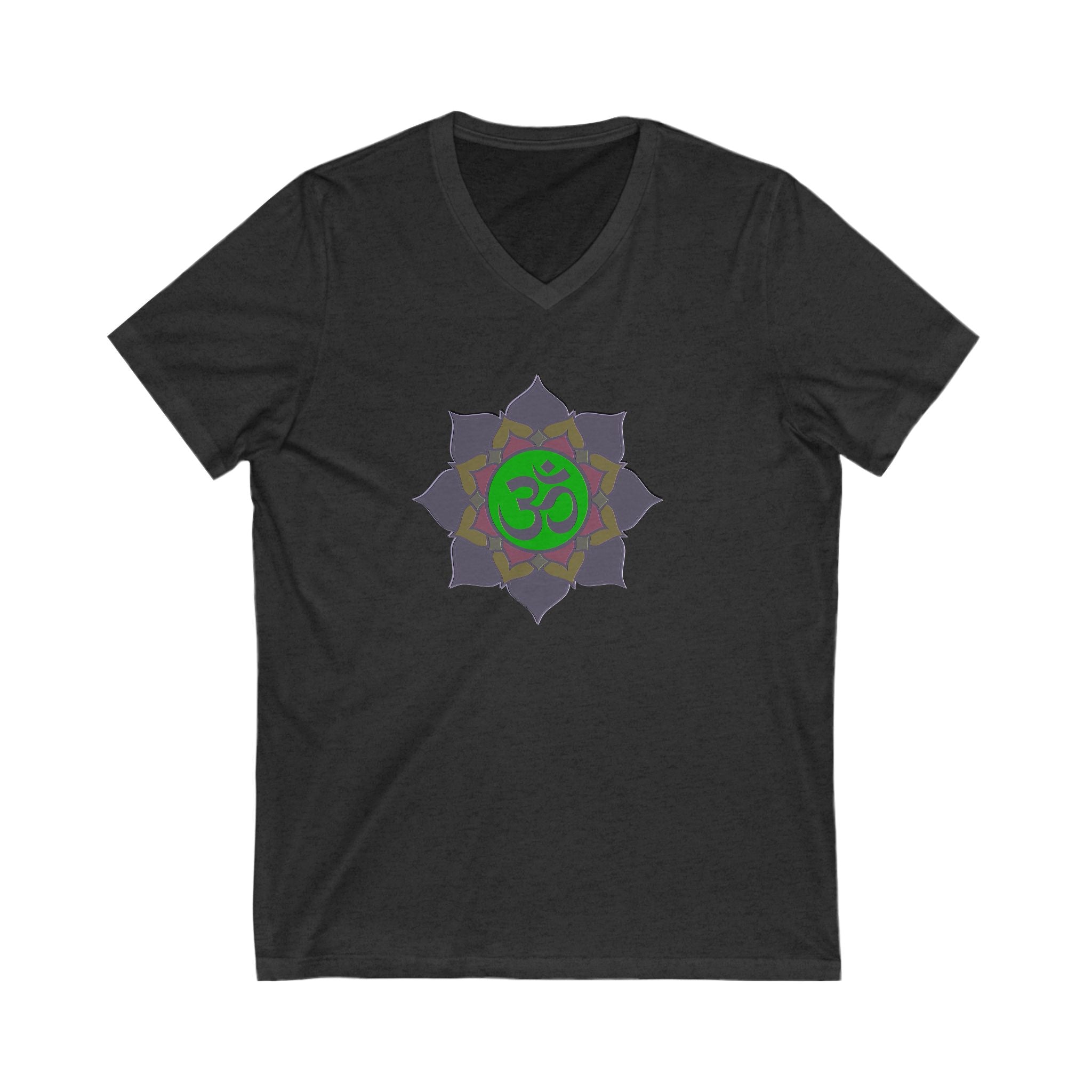 Om Symbol Unisex V-Neck Tee - Spiritual Yoga Shirt for Mindfulness