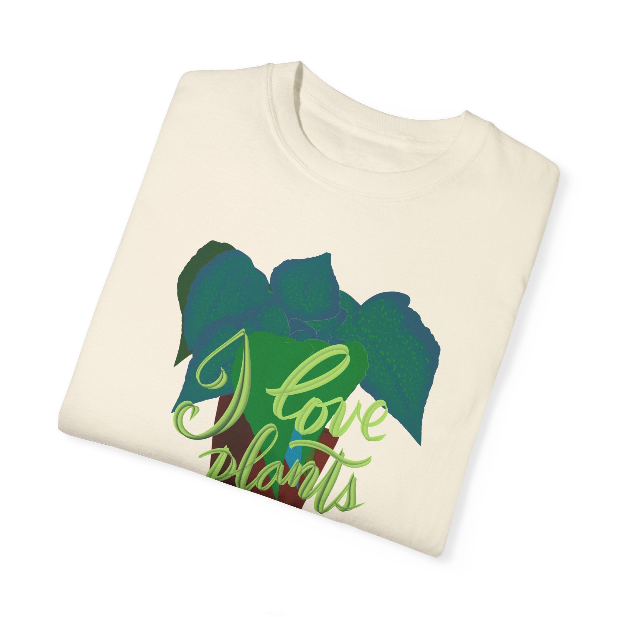 I LOVE PLANTS Unisex Garment-Dyed T-shirt