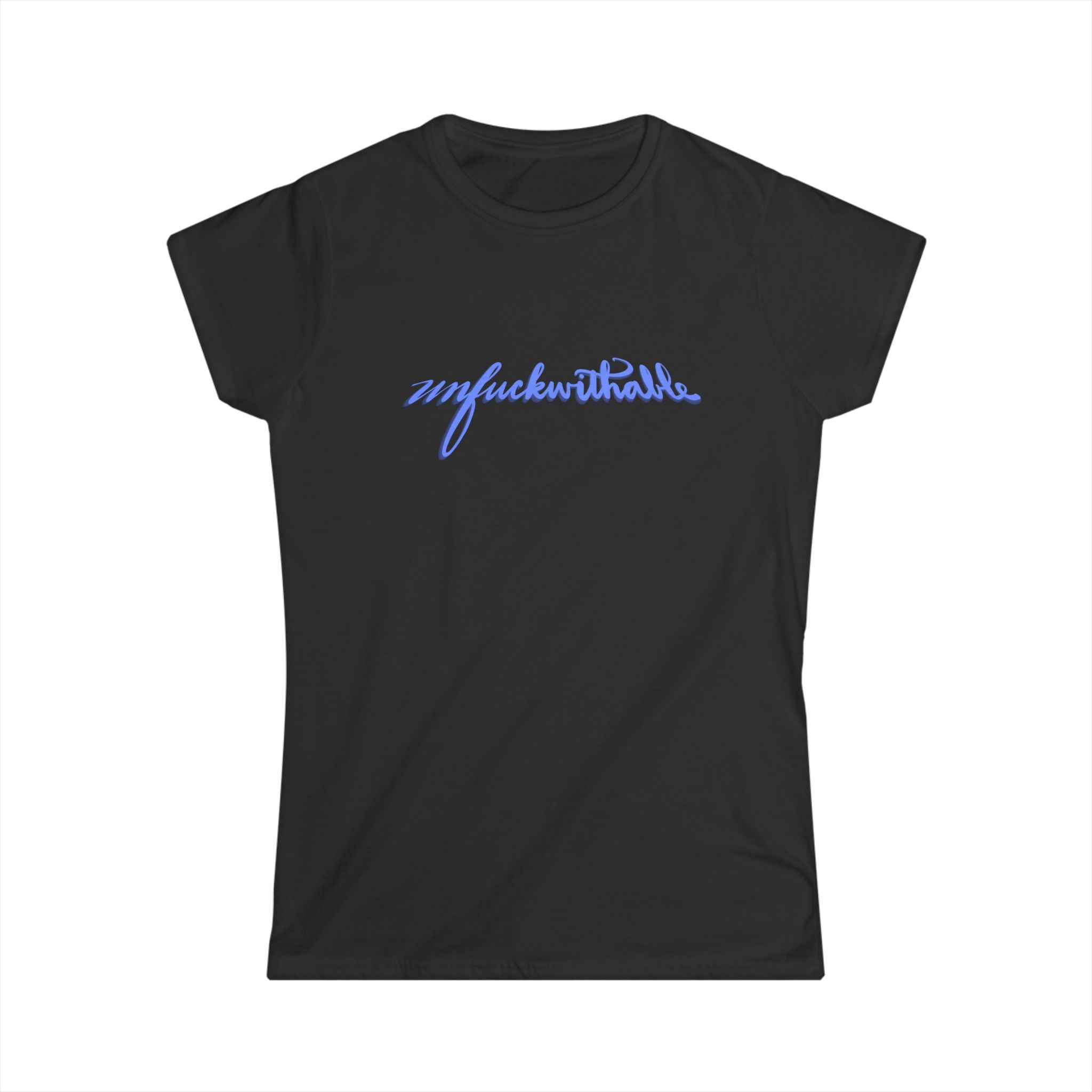 Unfuckwithable Women's Softstyle Tee - Casual Graphic Shirt for Empowerment and Self-Expression