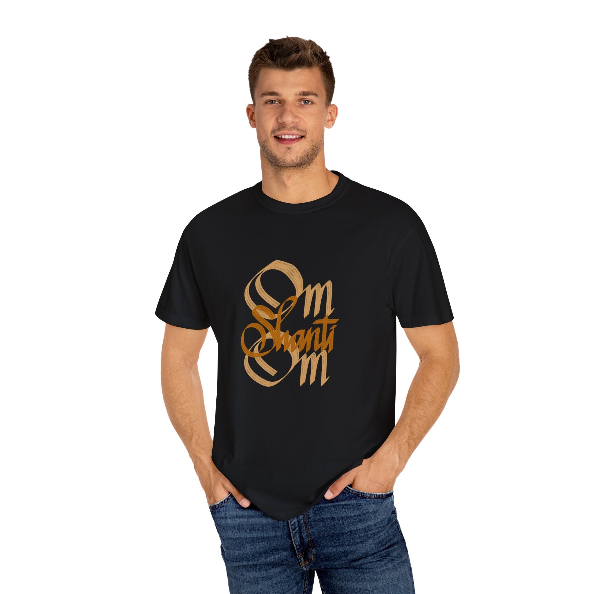 OM SHANTI OM Unisex Garment-Dyed T-shirt