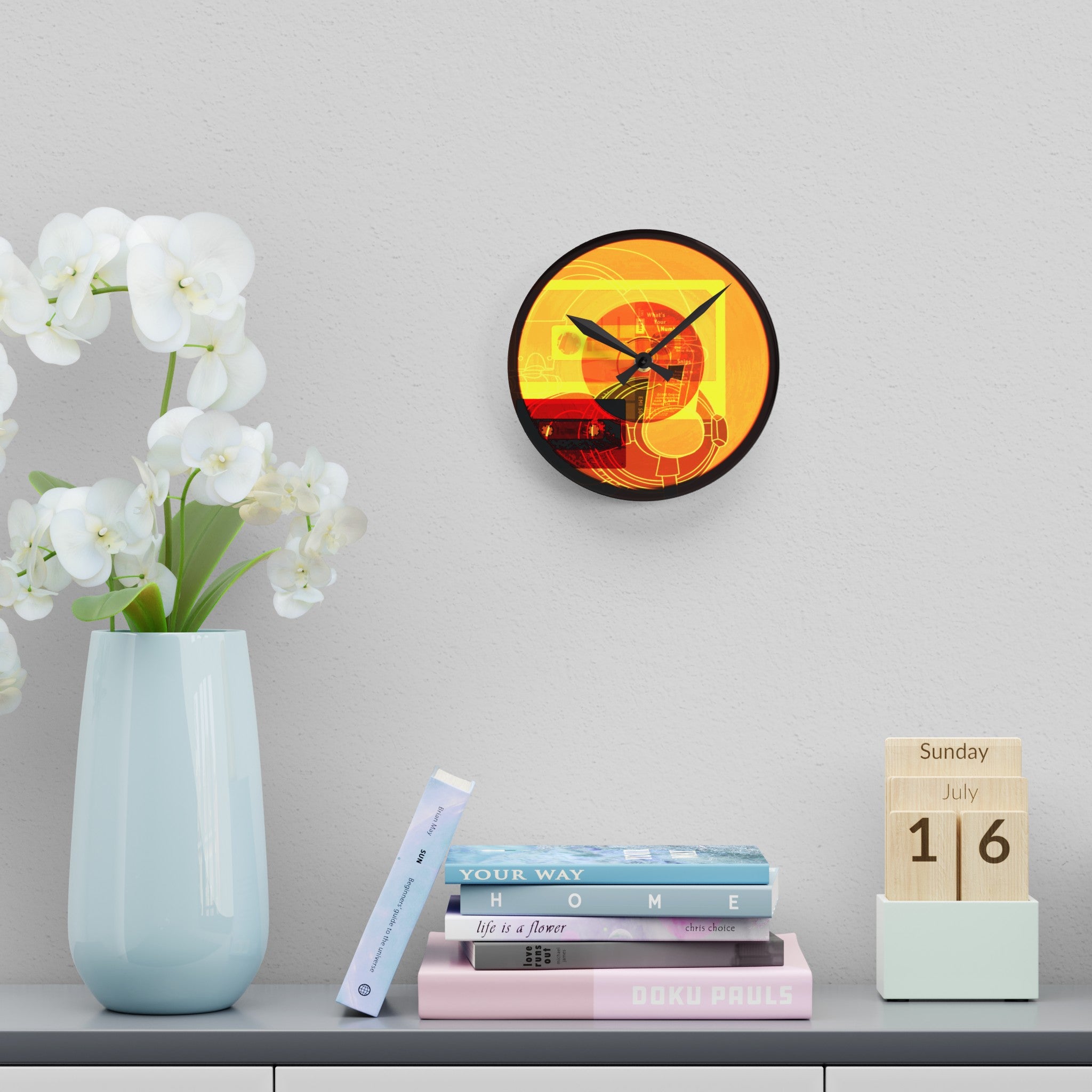 TAKE ME BACK Acrylic Wall Clock