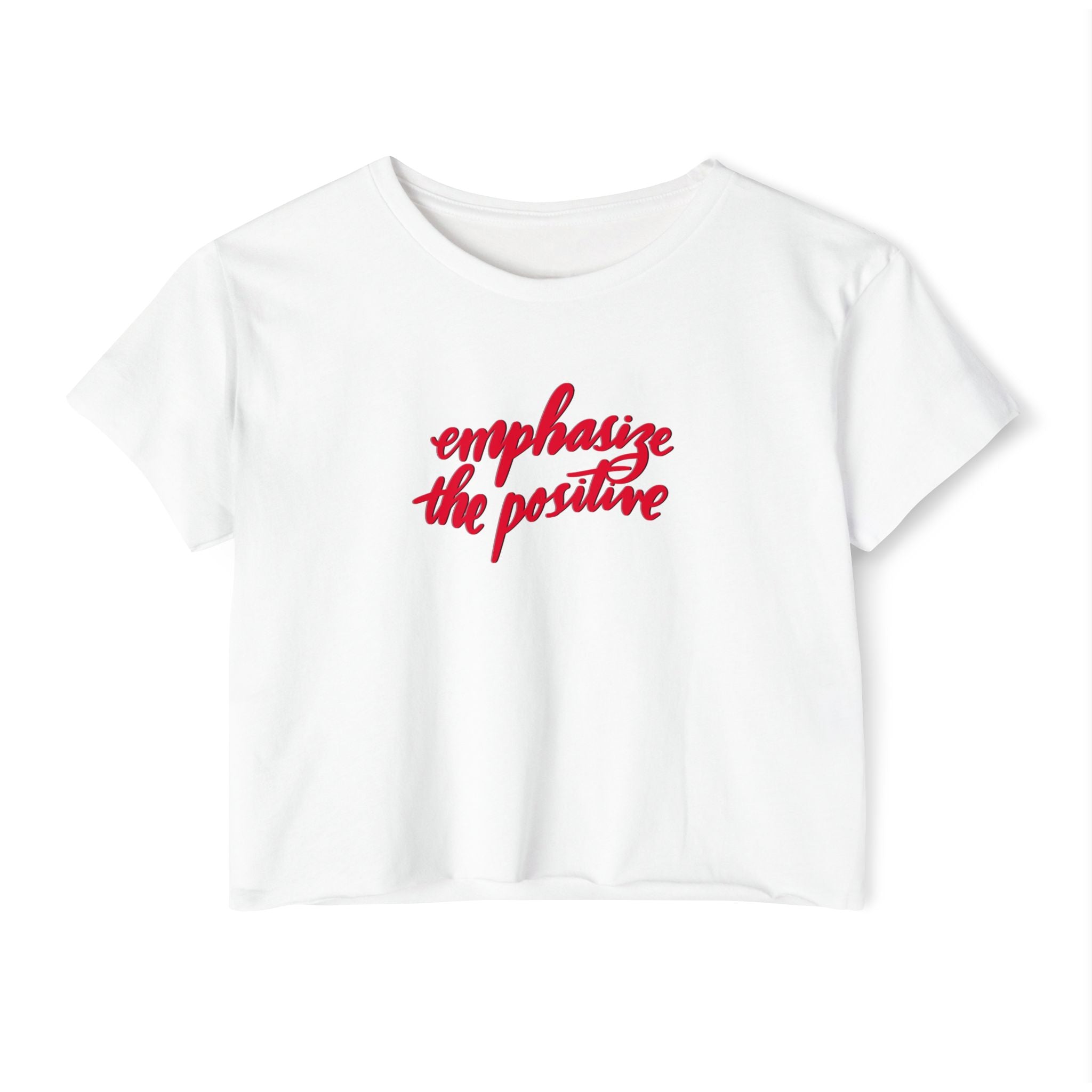 Emphasize the Positive Women's Festival Crop Top