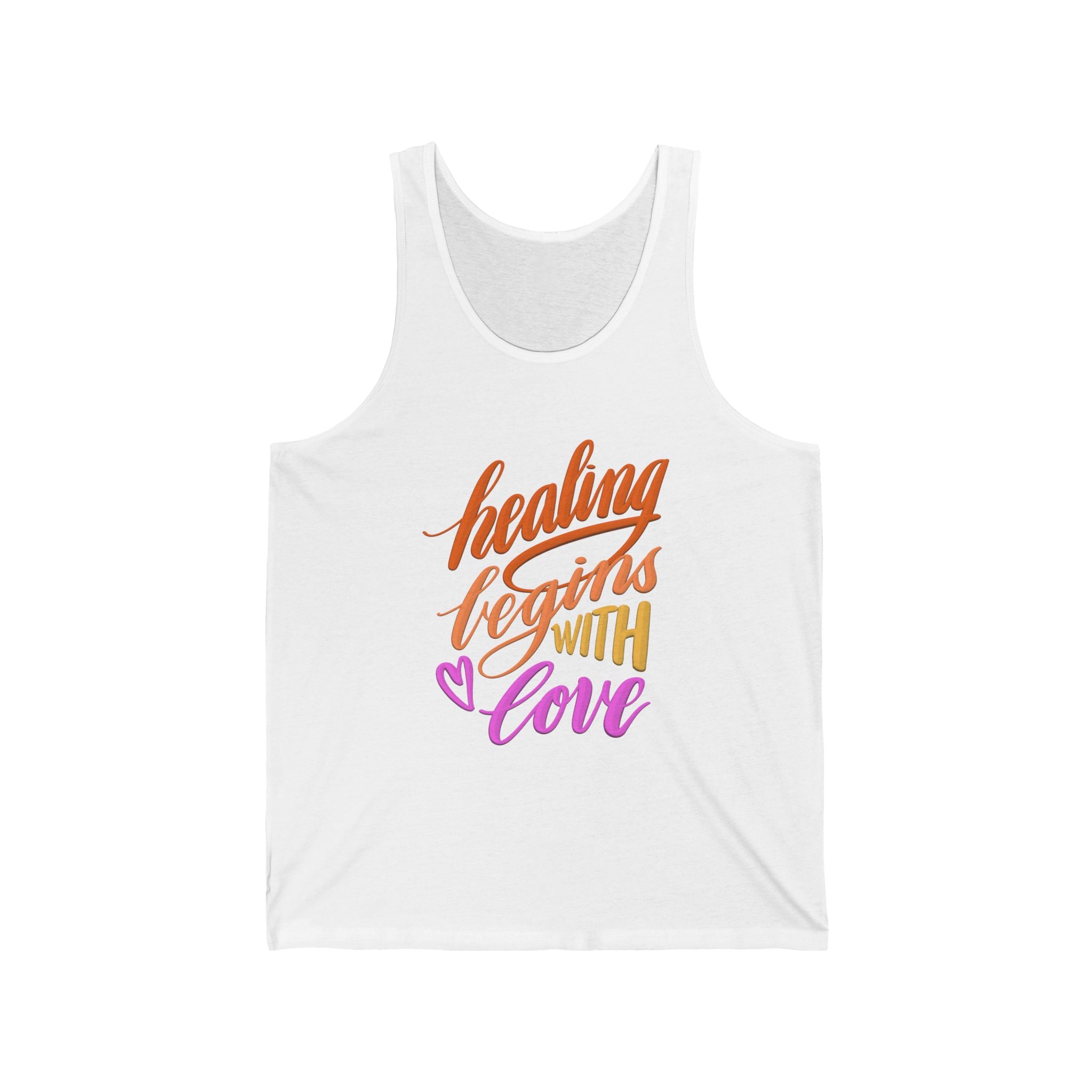 Healing Begins With Love Tank Top — Inspirational Quote Women’s Tank
