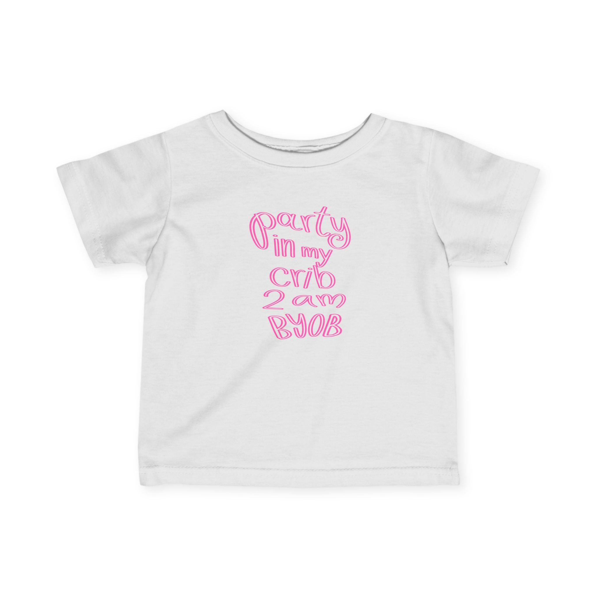 Party in My Crib Infant Tee - Cute Baby Jersey Shirt for Fun