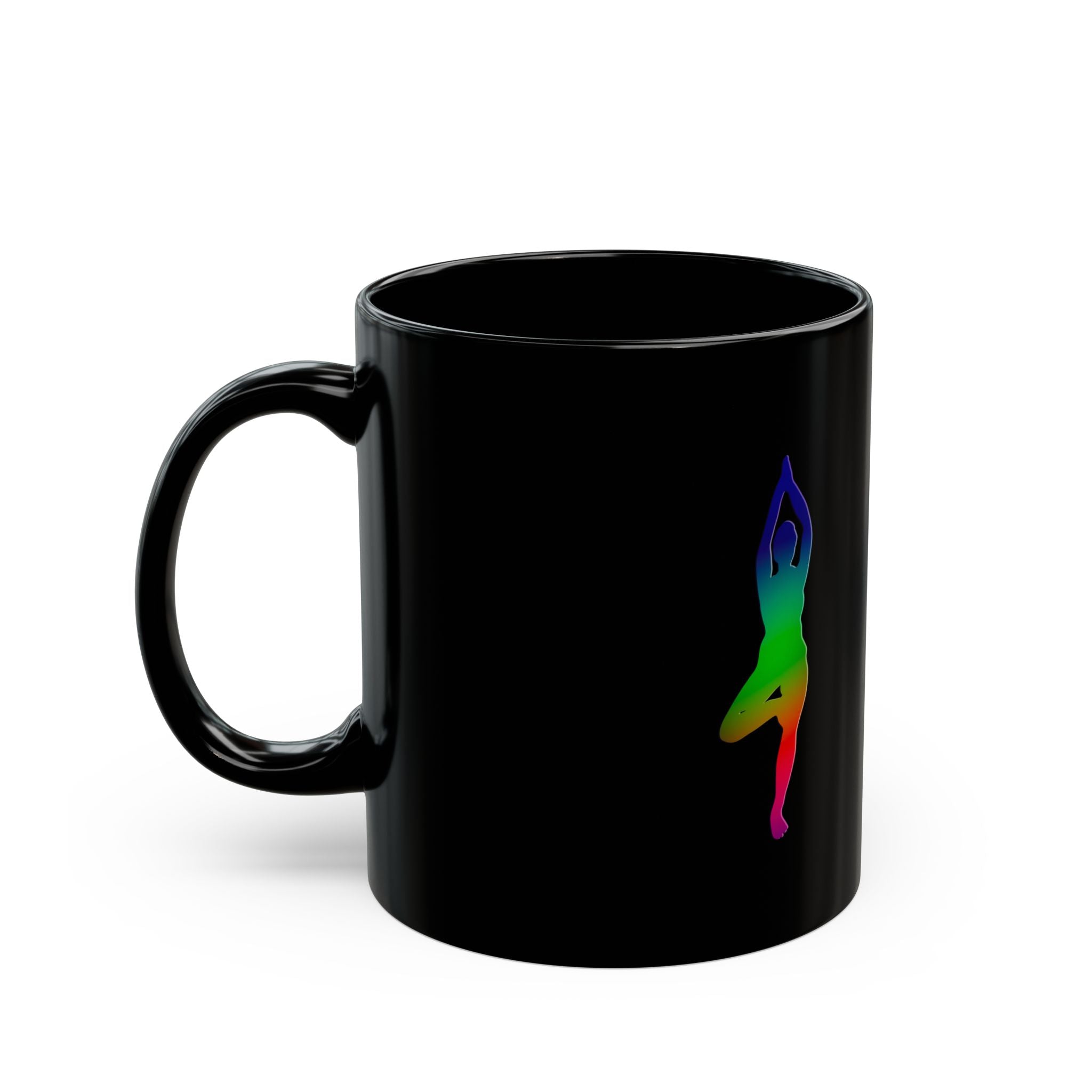 TREE POSE Black Mug (11oz)