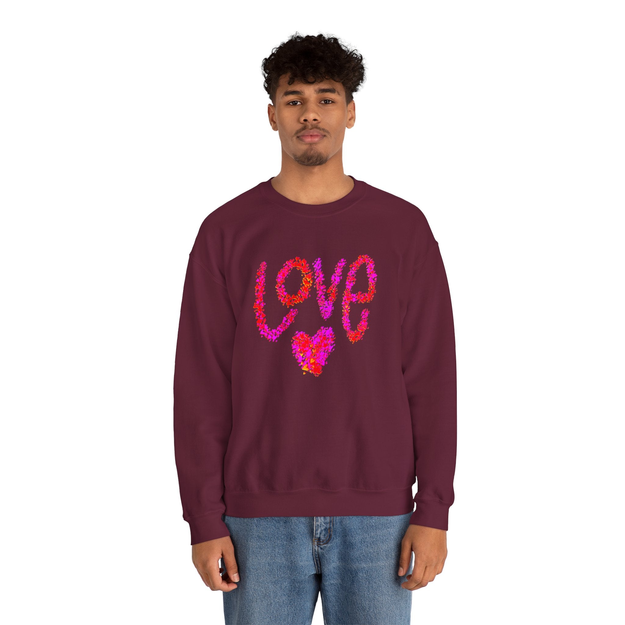 Floral Love Crewneck Sweatshirt for Cozy Romance