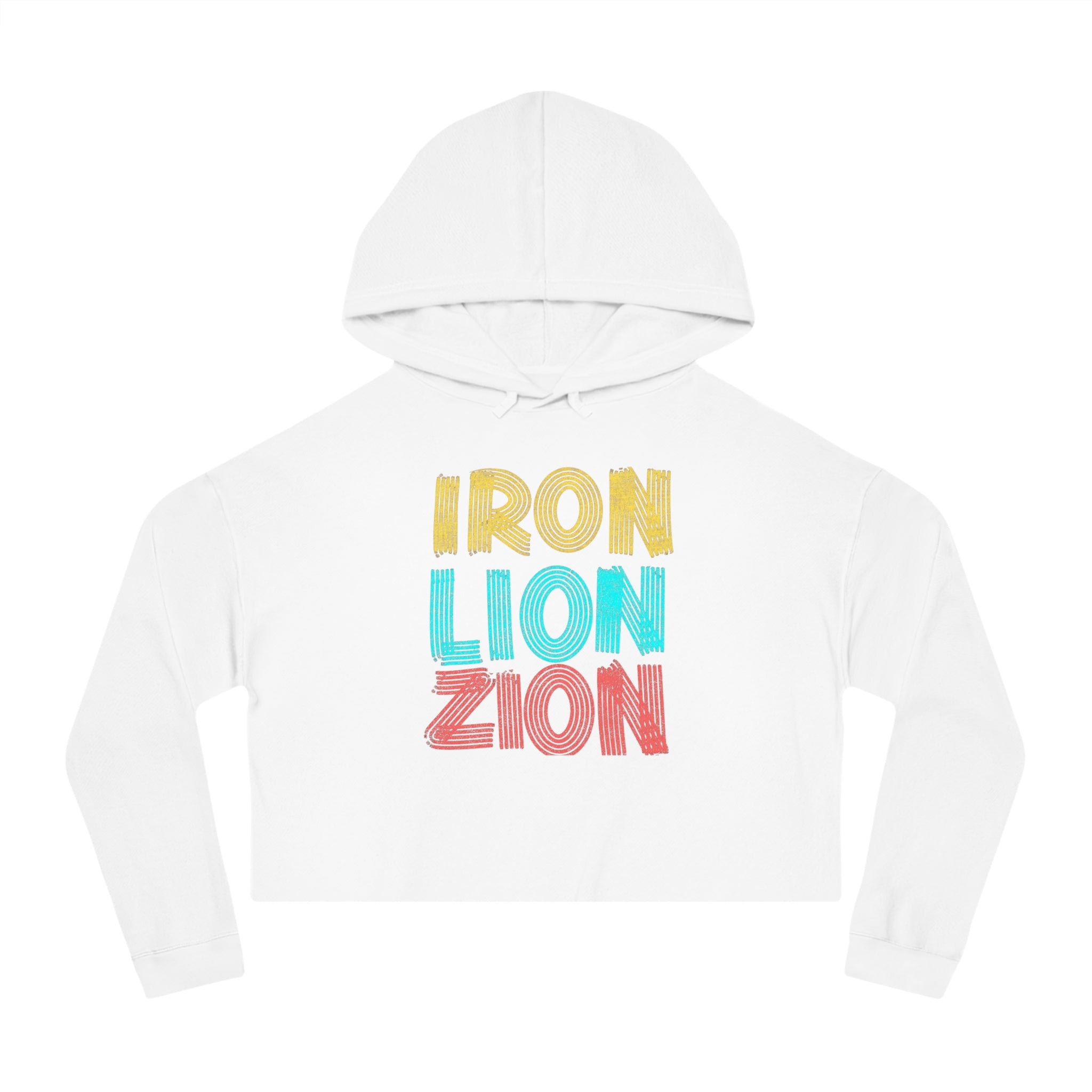 Iron Lion Zion Women’s Cropped Hoodie - Trendy & Comfortable Sweatshirt