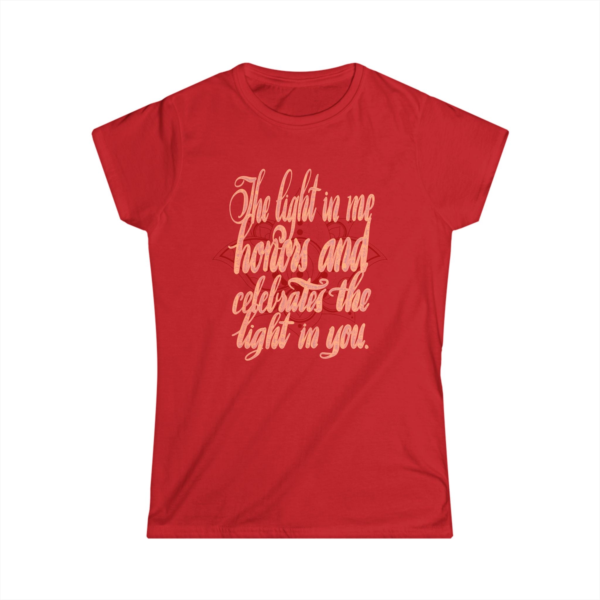 Empowering Women's Softstyle Tee - "The Light in Me" Inspirational Shirt