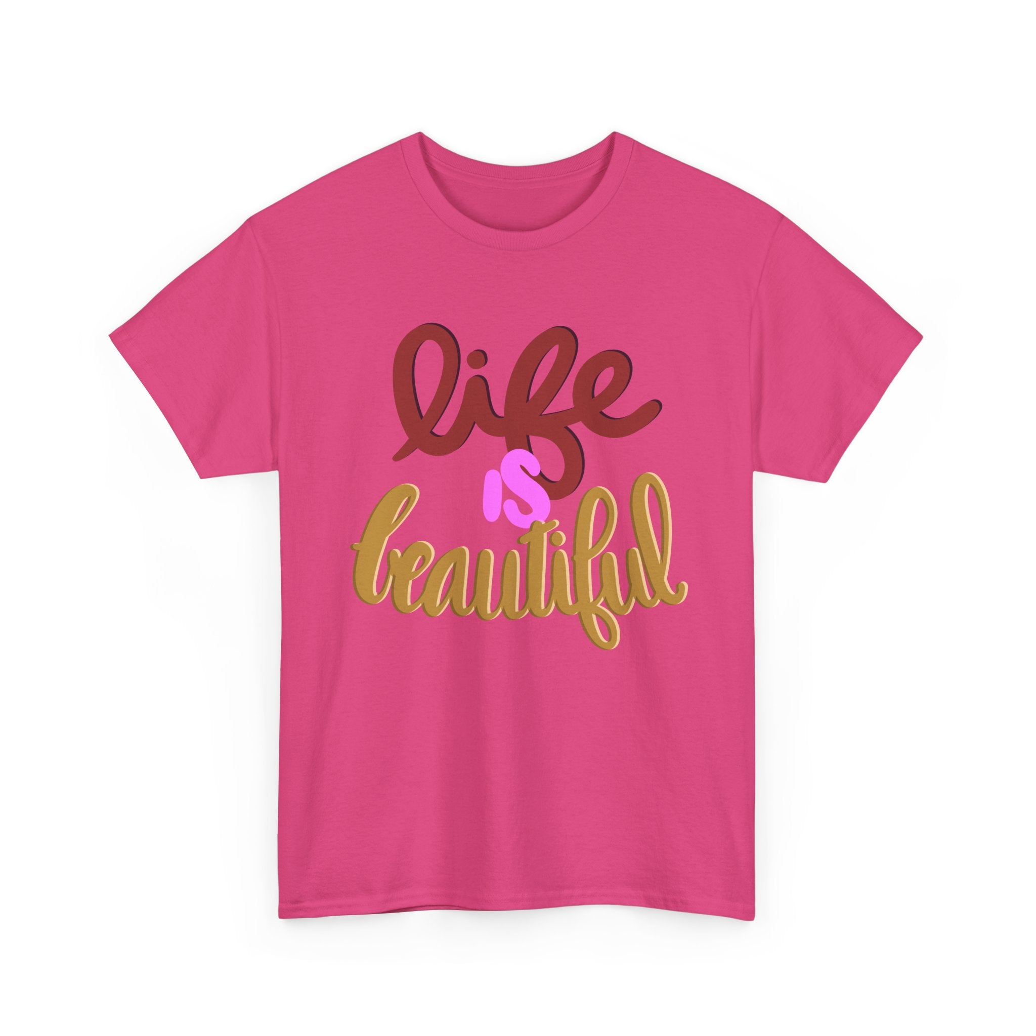 LIFE IS BEAUTIFUL Unisex Heavy Cotton Tee