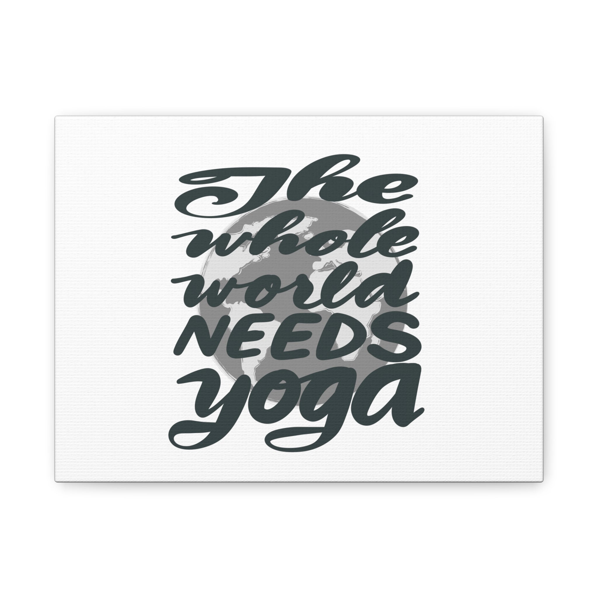 Inspirational Wall Art Calligraphy Canvas, Hand-lettered, Home Decor, Yoga Lovers Gift, Motivational Canvas, Mindfulness Decor, Zen Room Decoration