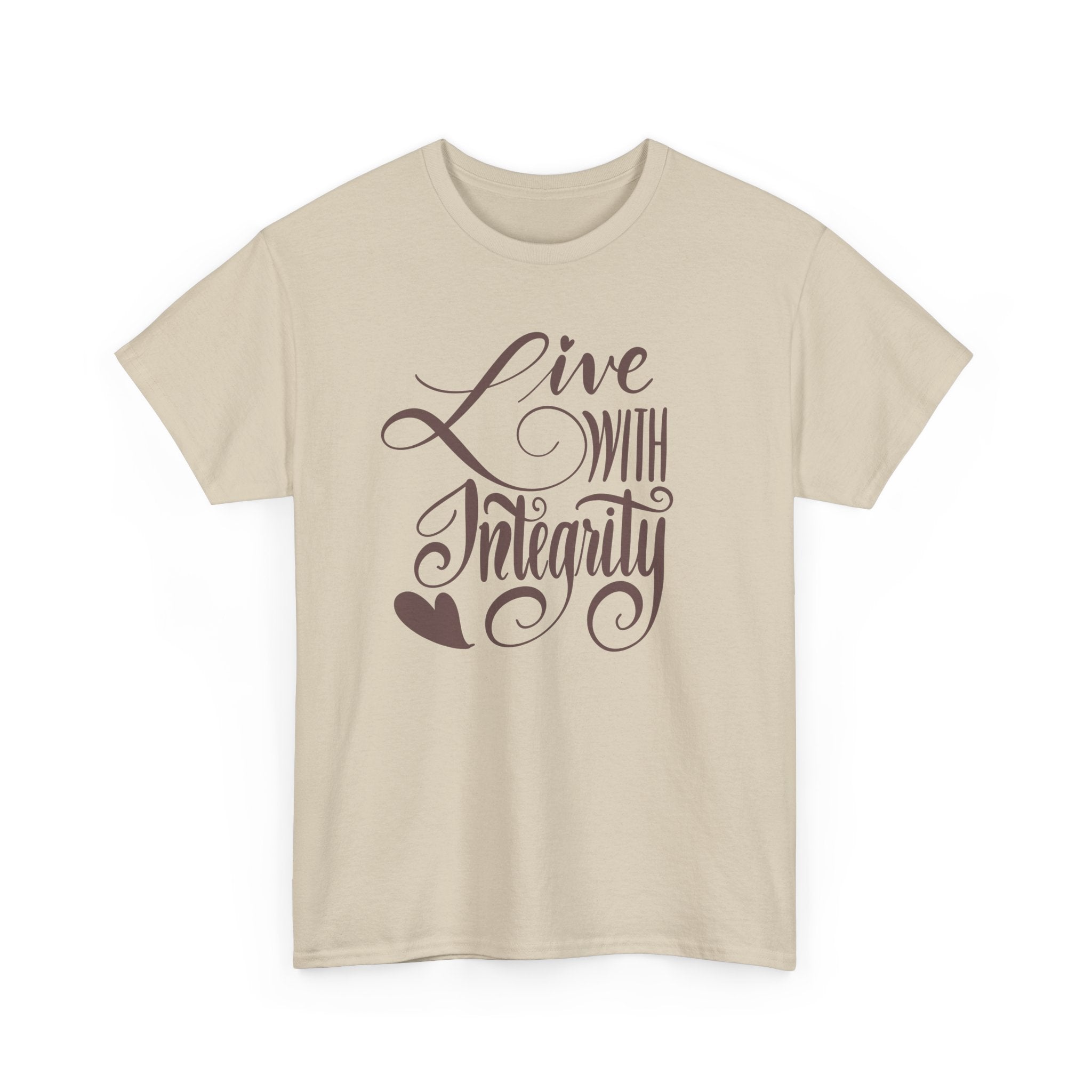 LIVE WITH INTEGRITY Unisex Heavy Cotton Tee