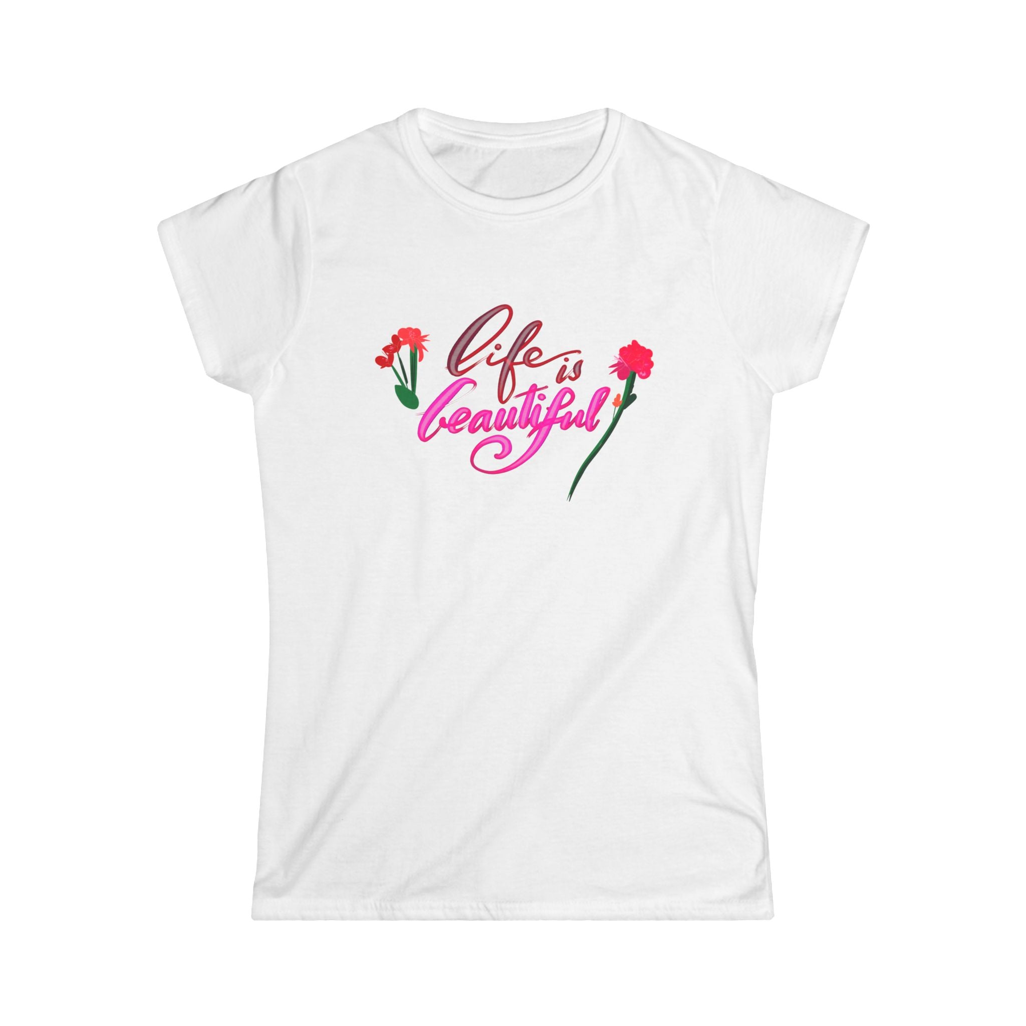 LIFE IS BEAUTIFUL Women's Softstyle Tee