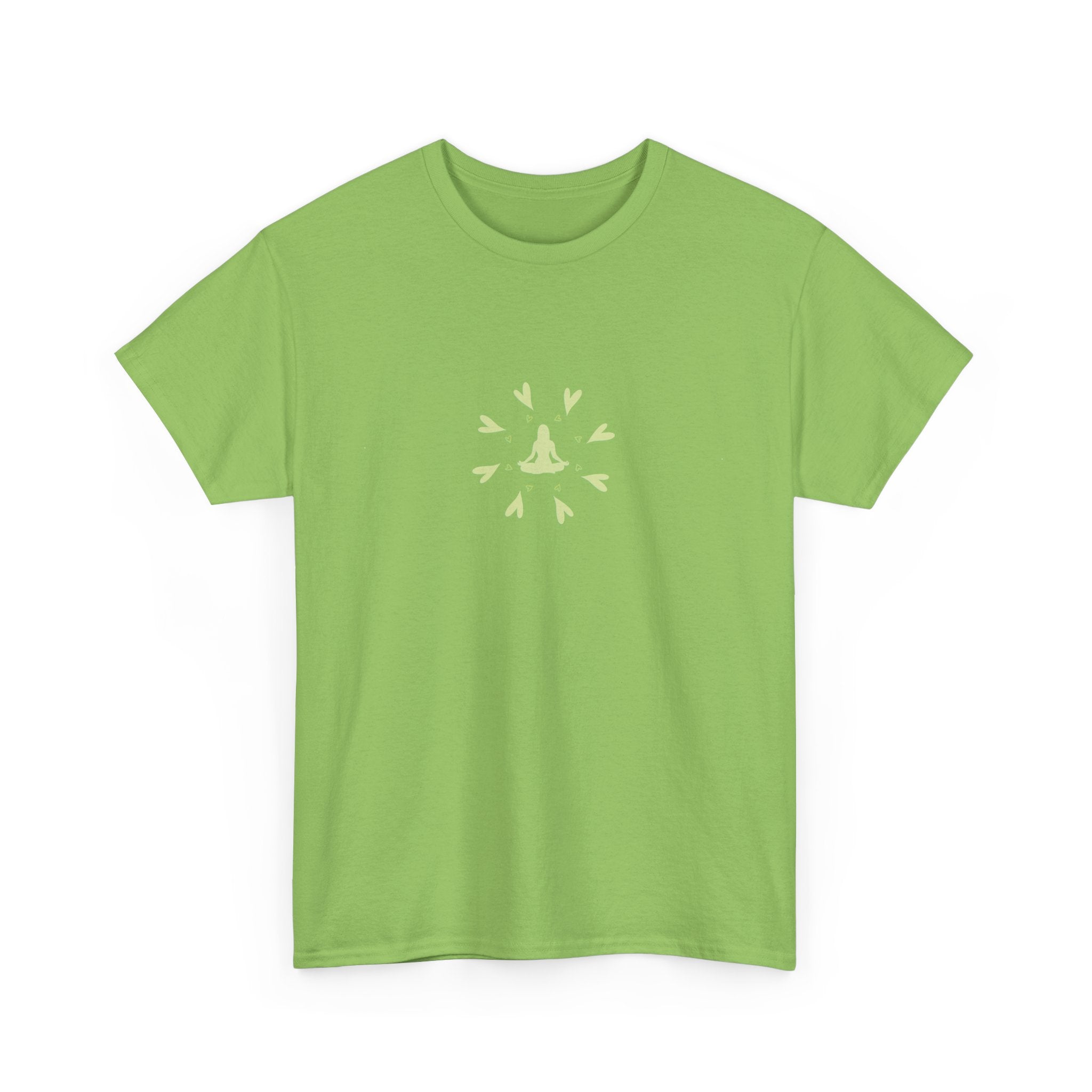 Yoga Love Unisex Heavy Cotton Tee - Minimalist Design